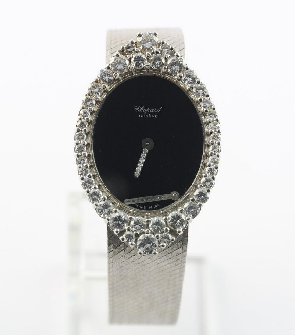 DAMENARMBANDUHR, 750/ooo Weißgold, CHOPARD, ovales (1 of 1)