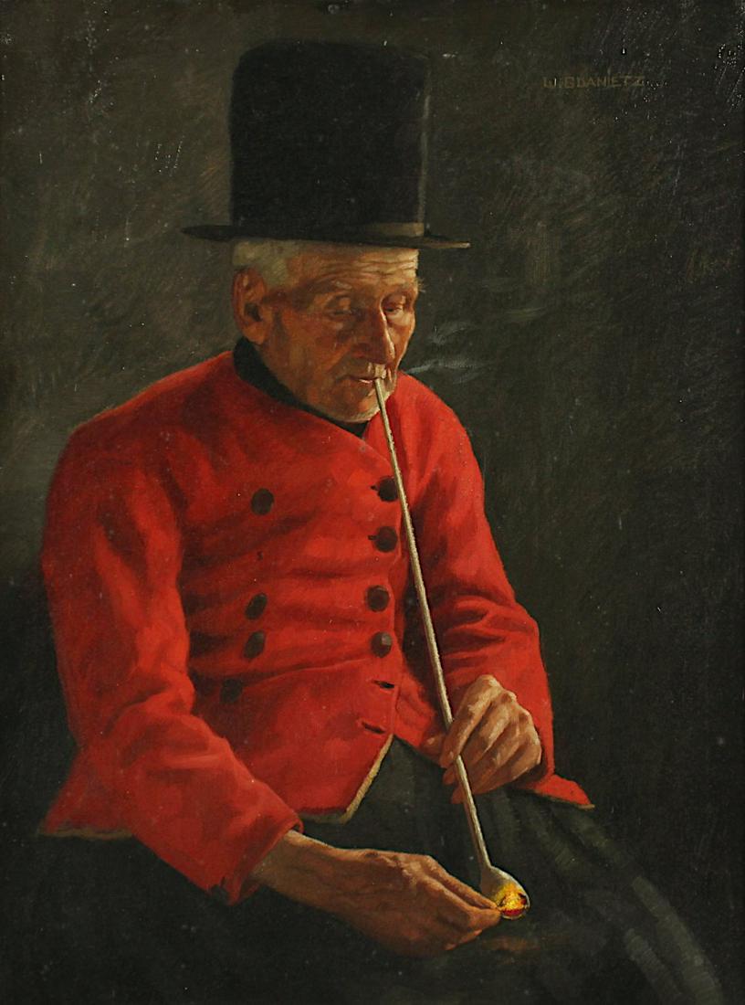 GDANIETZ, Wilhelm (1893-1969), ''Friesischer Bauer'',: GDANIETZ, Wilhelm (1893-1969), ''Friesischer Bauer'', Öl/Lwd., 81 x 60, oben rechts signiert, R.