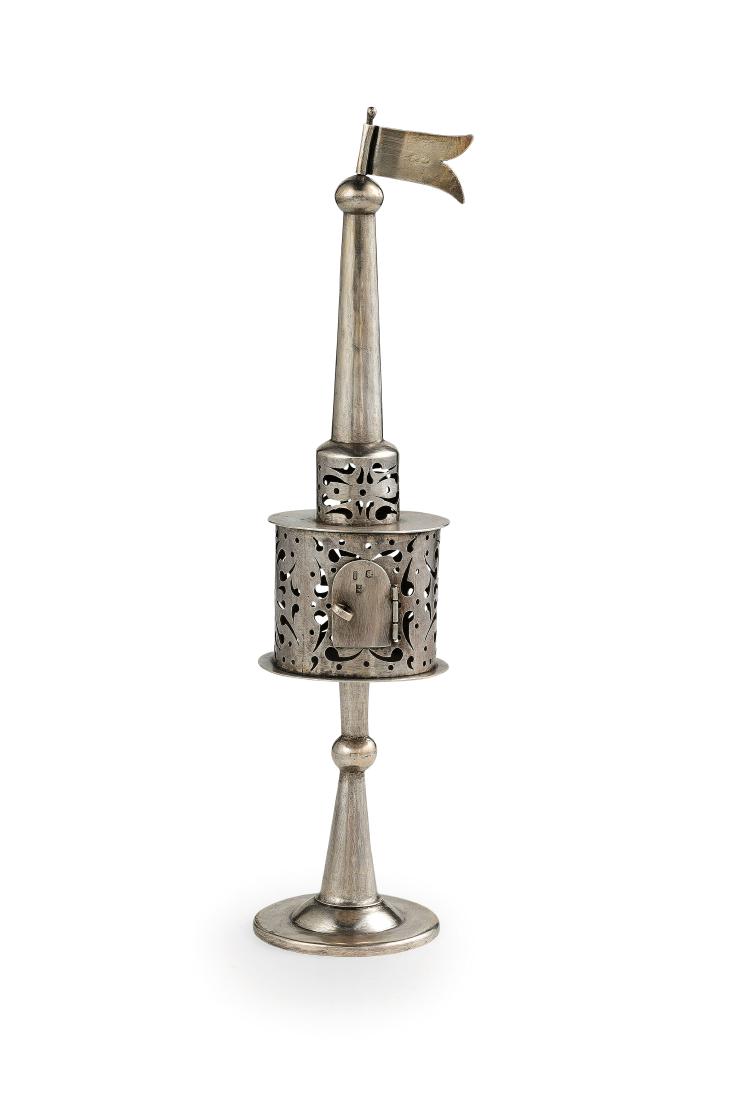 BRUCIAPROFUMI EBRAICO IN ARGENTO, RUSSIA, XX SECOLO (1 of 1)