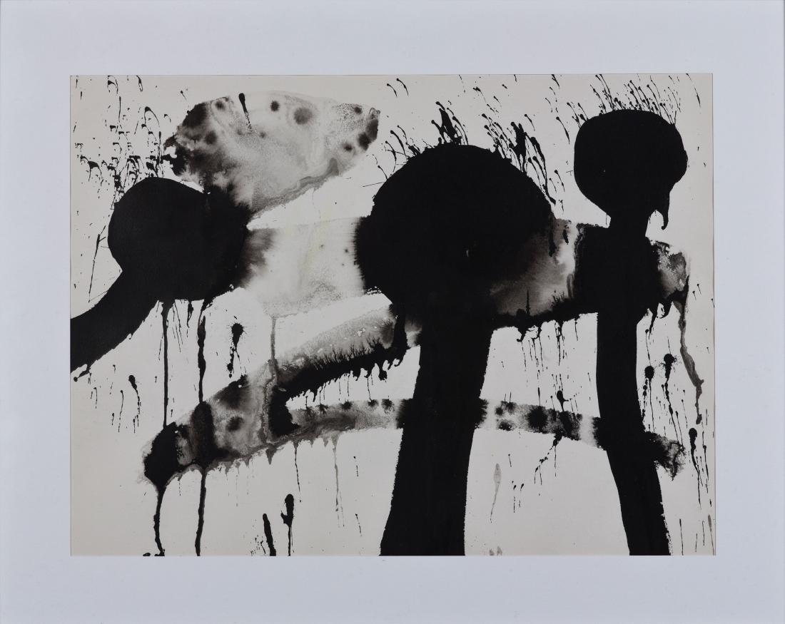 SADAMASA MOTONAGA: Mie 1922 - Kobe 2011 Senza titolo, 1963 Acquarello su carta, cm 32,5 x 41,3 Autentica su fotografia della Gallery a-cube