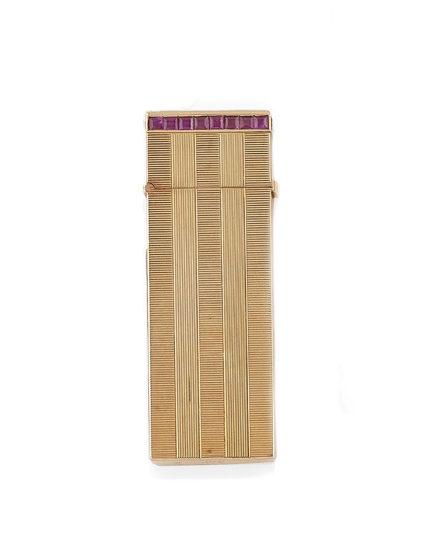 ACCENDINO IN ORO E RUBINI FIRMATO VAN CLEEF & ARPELS, (1 of 1)