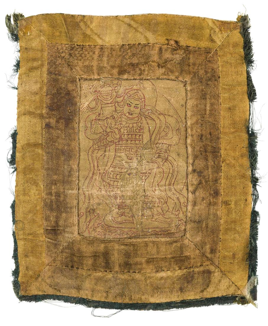 PICCOLO DIPINTO SU TESSUTO, TIBET, XVII SECOLO (1 of 1)