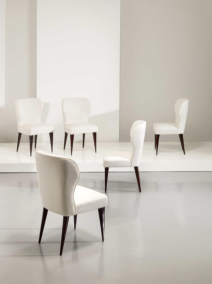 GIO PONTI & LIO CARMINATI - FIVE CHAIRS BY G. PONTI E (1 of 1)