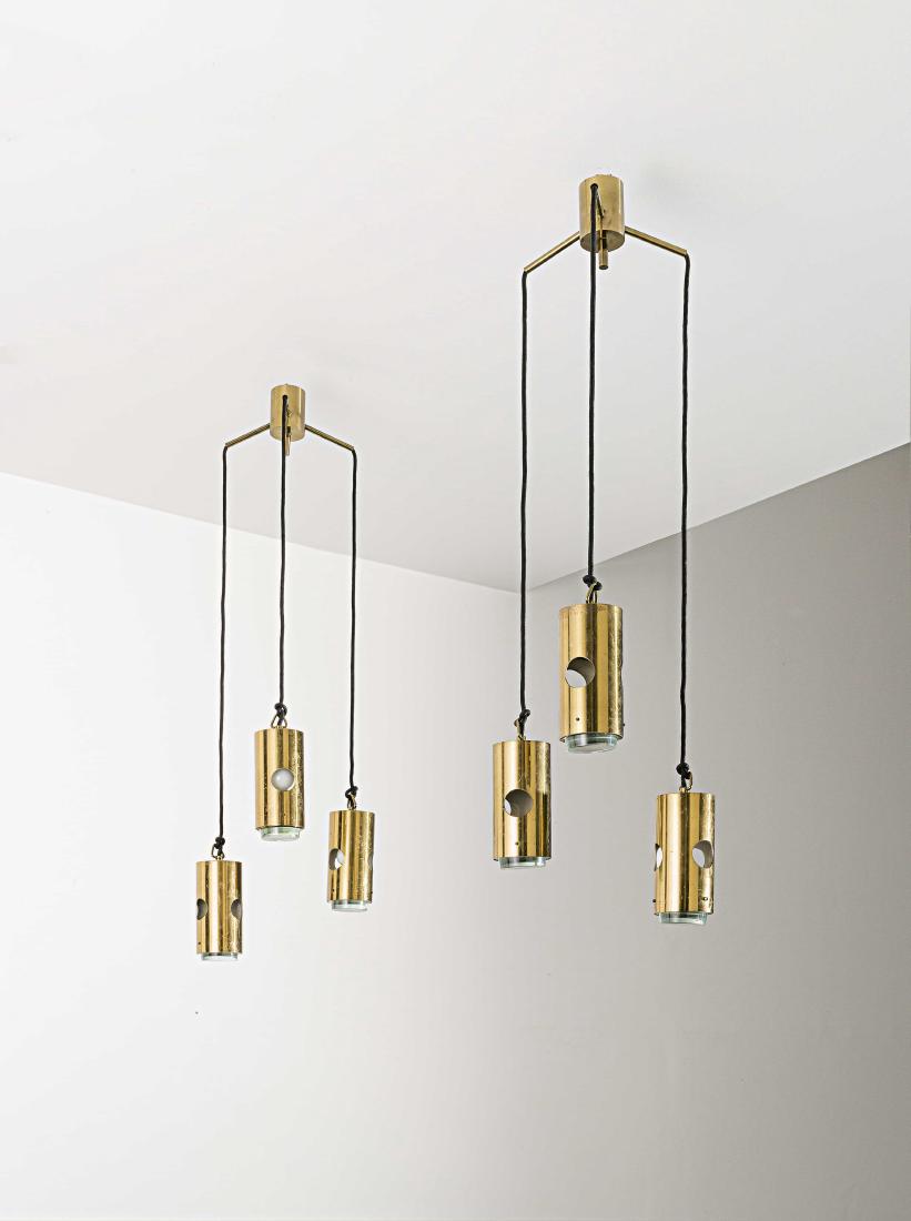 MANIFATTURA ITALIANA - A PAIR OF ITALIAN CEILING LAMPS (1 of 1)