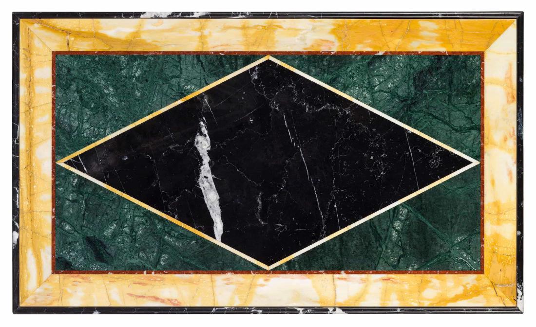 PIANO IMPIALLACCIATO IN MARMI DIVERSI, XX SECOLO (1 of 1)