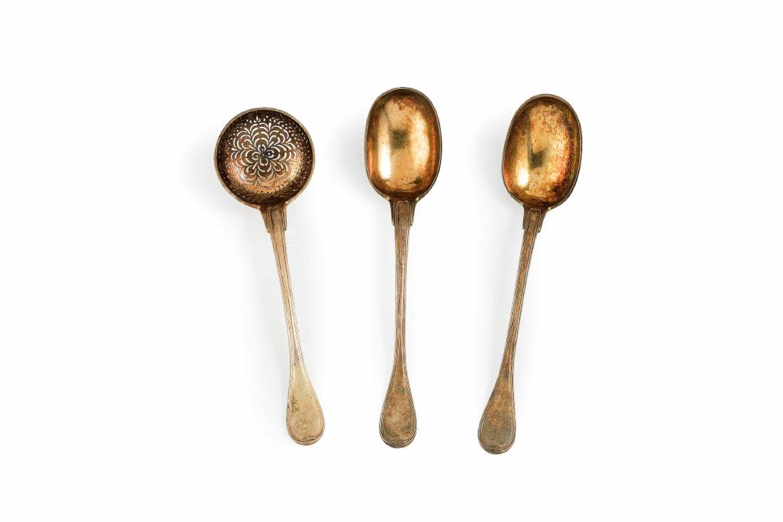 DUE CUCCHIAI ED UN COLINO IN ARGENTO, PARIGI, 1819-1838 (1 of 1)