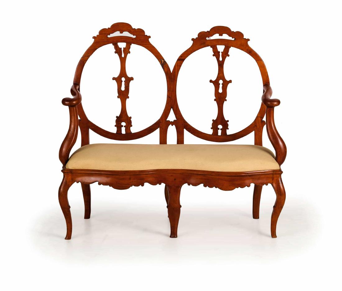 FINIMENTO DA SALOTTO IN LEGNO DI CILIEGIO, XIX SECOLO (1 of 3)