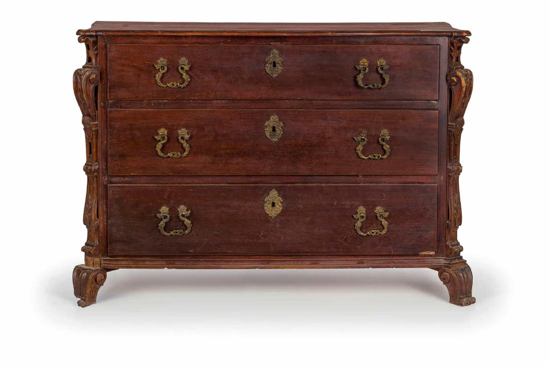 CASSETTONE IN LEGNO DI MOGANO, XVIII-XIX SECOLO (1 of 1)