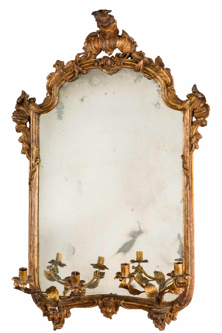 SPECCHIERA IN LEGNO INTAGLIATO E DORATO, NAPOLI, XVIII (1 of 1)