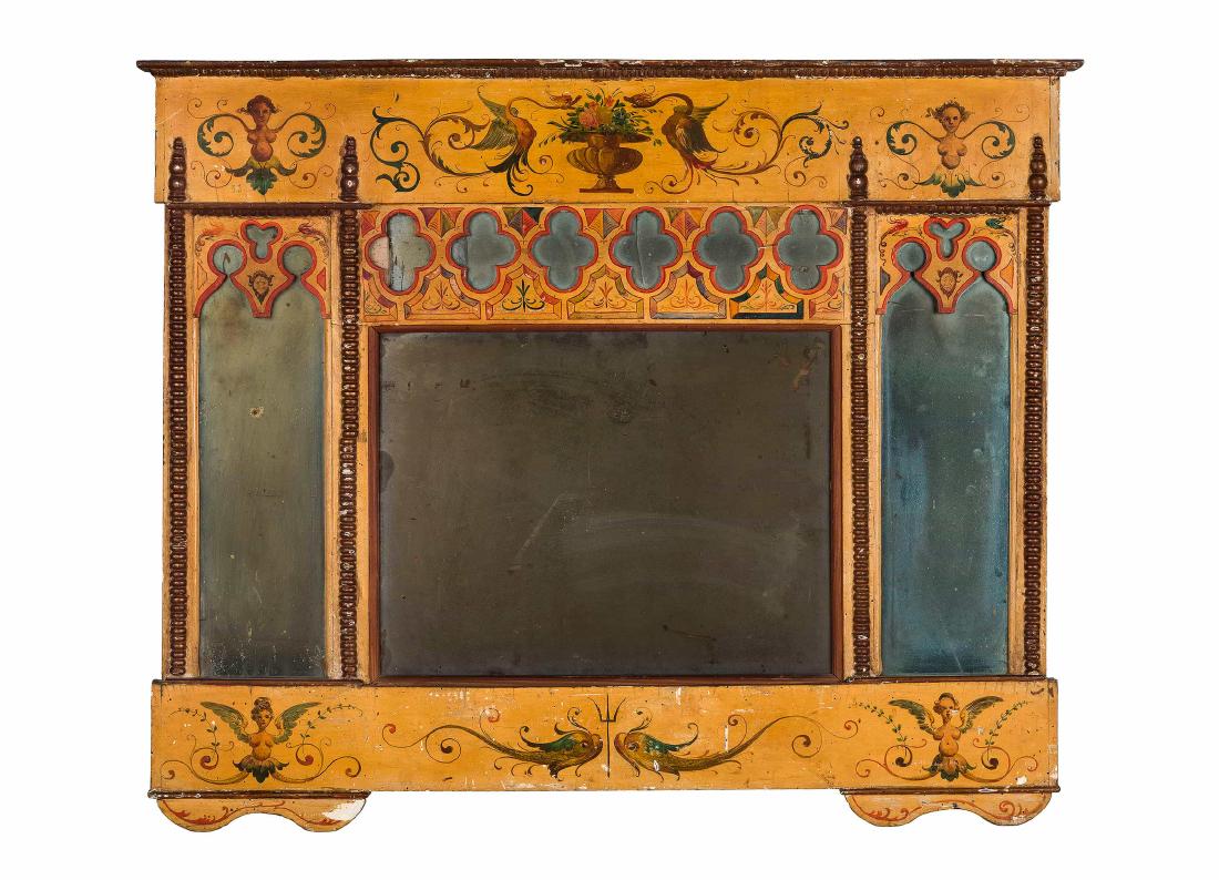 SPECCHIERA IN LEGNO INTAGLIATO E LACCATO, XIX SECOLO (1 of 1)