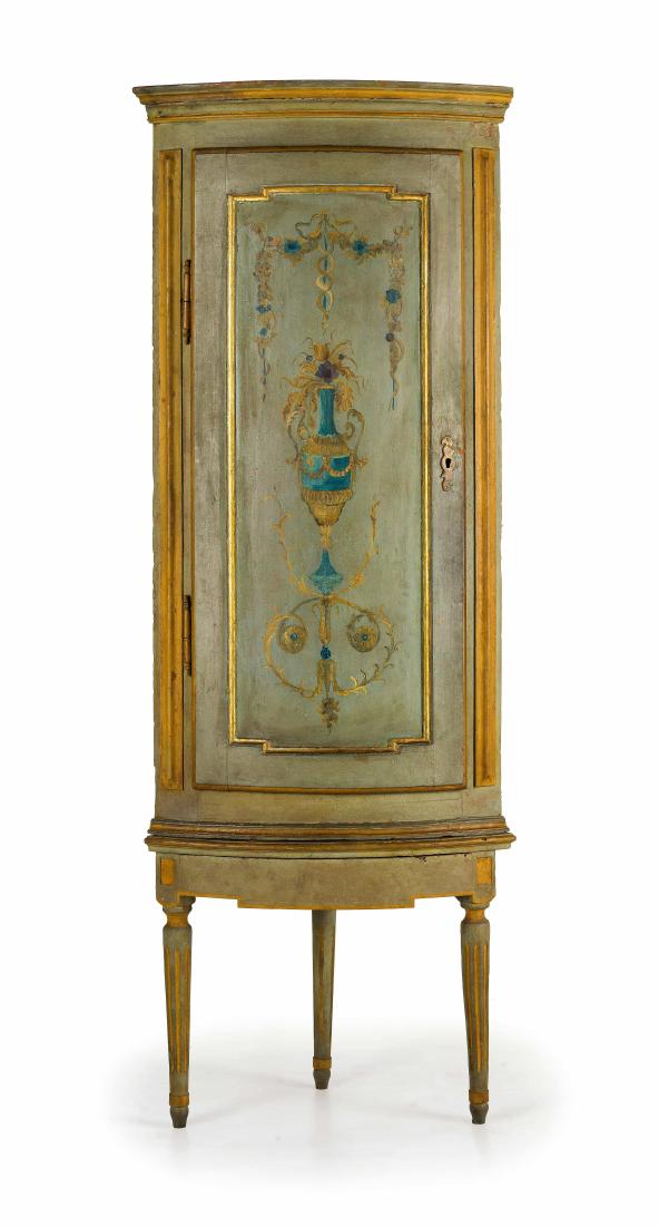 ANGOLIERA IN LEGNO INTAGLIATO E DIPINTO, PIEMONTE, (1 of 1)