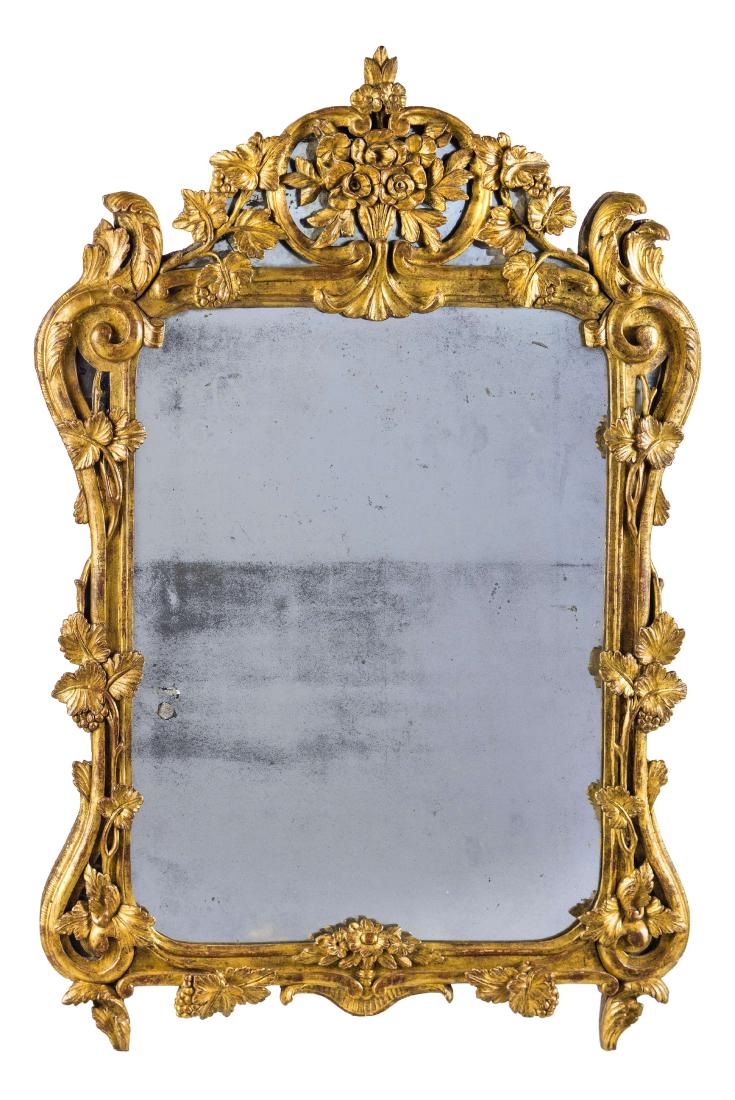 SPECCHIERA IN LEGNO INTAGLIATO E DORATO, XIX SECOLO (1 of 1)