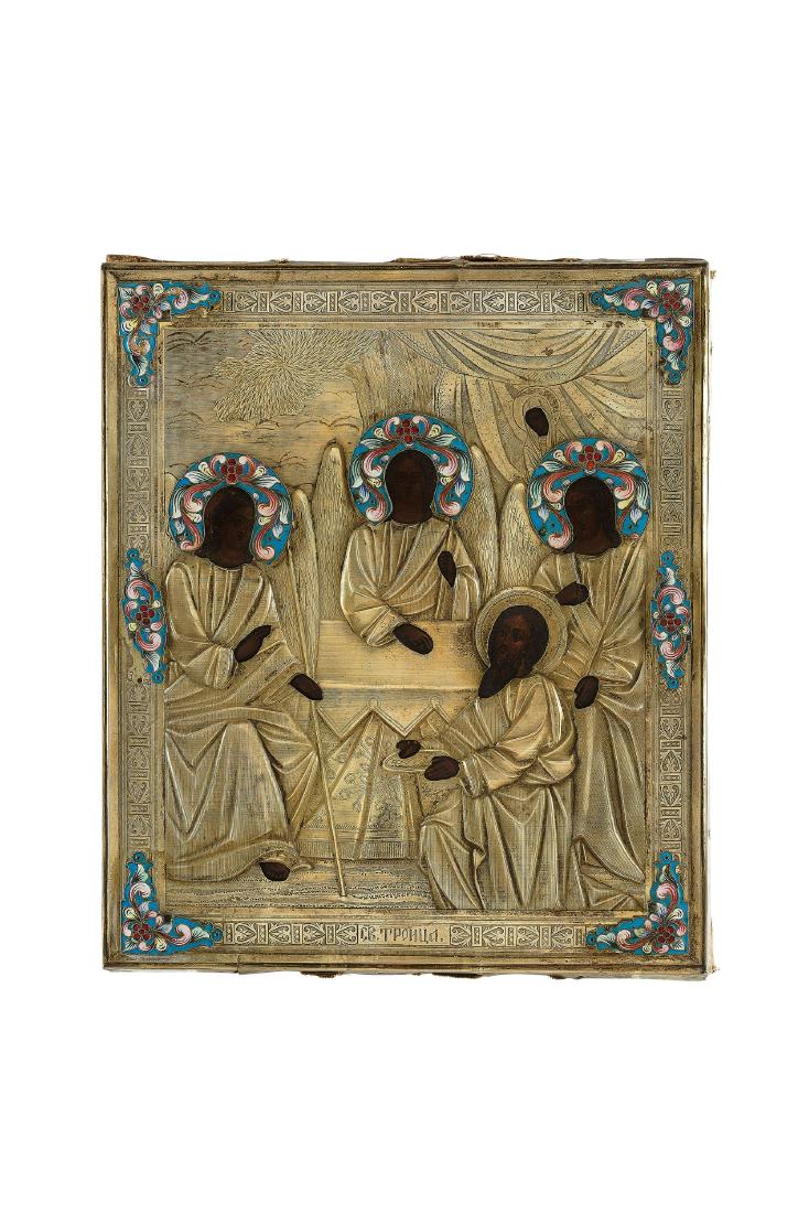 ICONA RAFFIGURANTE LA SS. TRINITÃ¨ DELL'ANTICO (1 of 1)