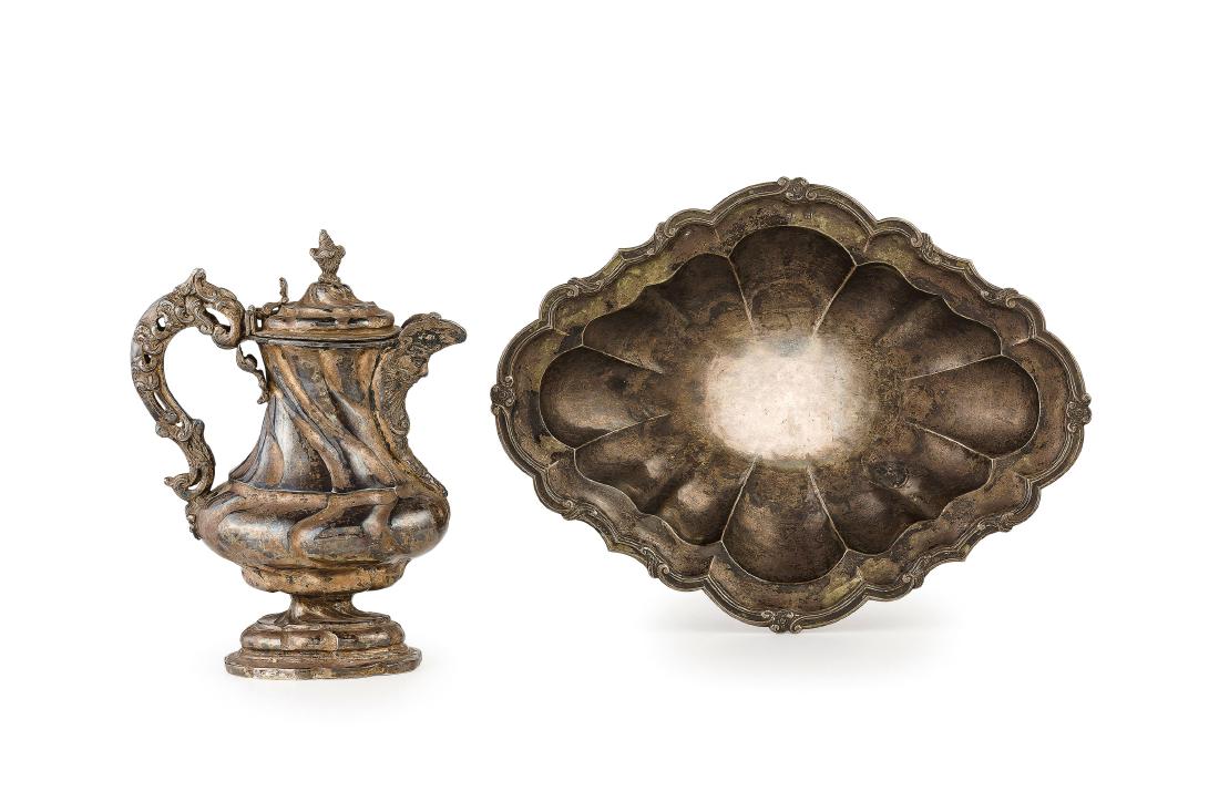 CARAFFA E BACILE IN ARGENTO, CORDOBA, XVIII SECOLO (1 of 1)