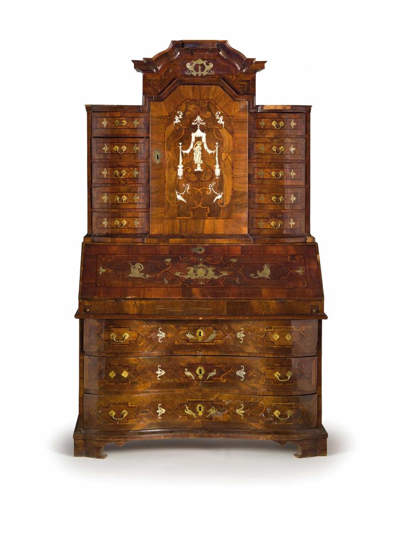 CASSETTONE A RIBALTA CON ALZATA IN LEGNO E RADICA DI (1 of 1)