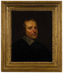 PITTORE OLANDESE DEL XVII-XVIII SECOLO: Ritratto di gentiluomo Olio su tela, cm 52,5X41,5 Provenienza: Collezione Bierny d'Albigny Bruxelles, La Vieille Galerie d'Art (come Philippe de Champaigne). Già attribuito a Jan Anthonisz van Rave