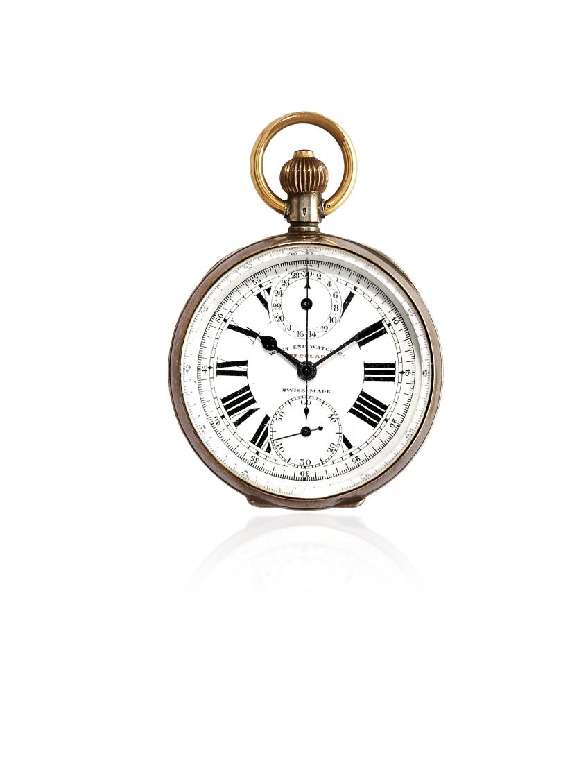 OROLOGIO DA TASCA IN ARGENTO, WEST END WATCH CO. (1 of 1)