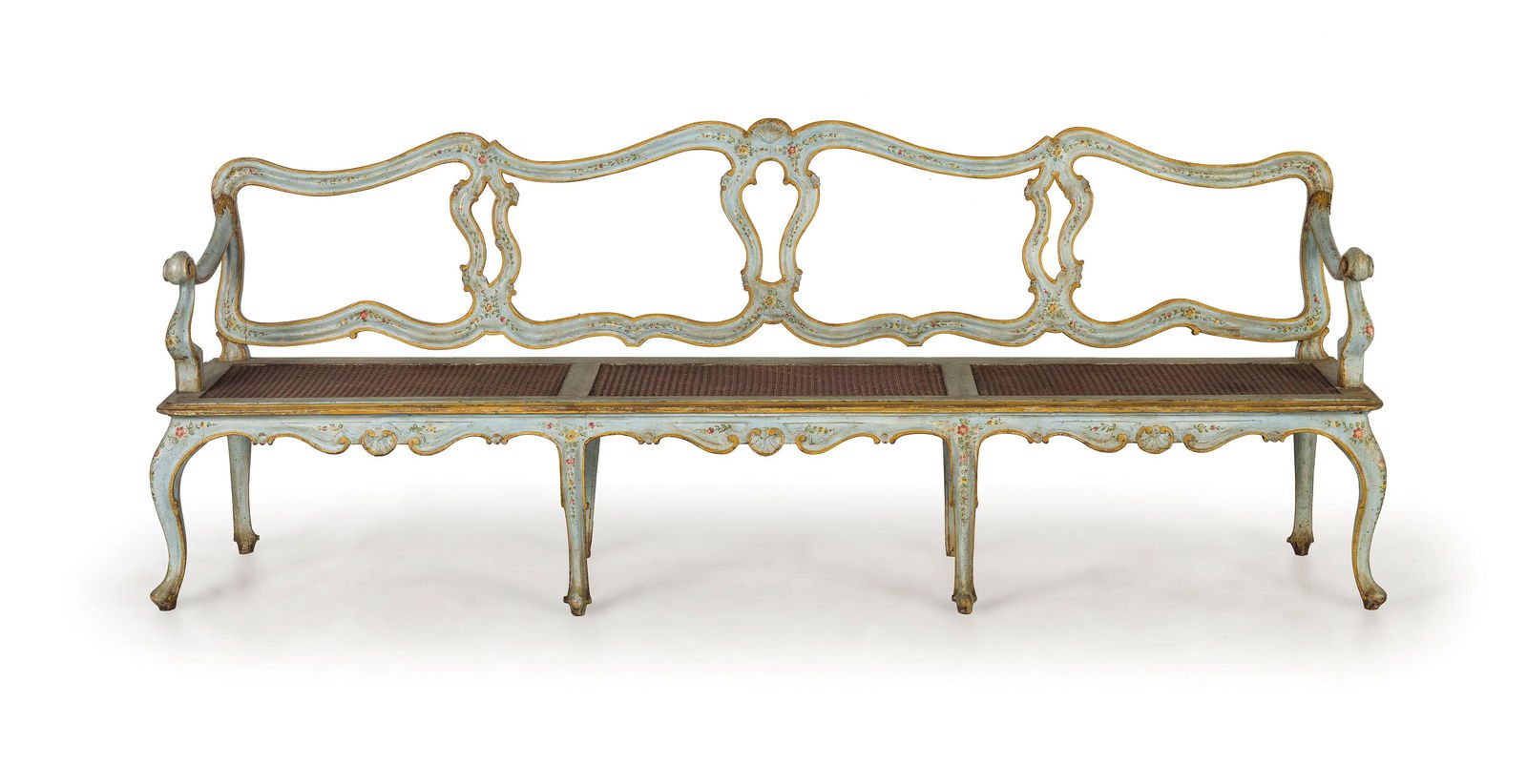 DIVANO IN LEGNO INTAGLIATO E LACCATO (1 of 1)