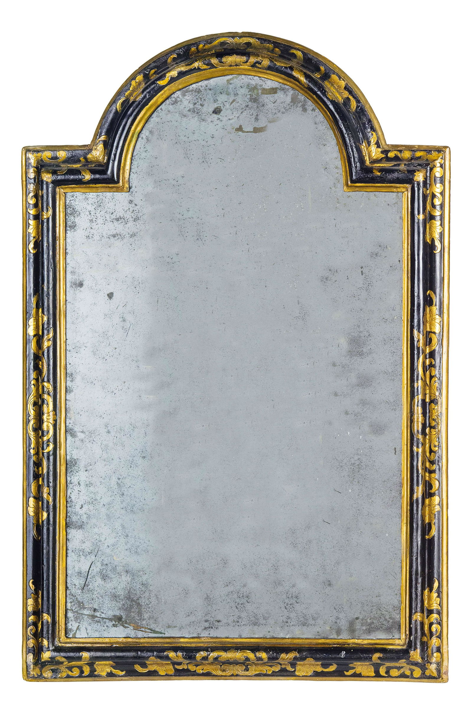 SPECCHIERA IN LEGNO EBANIZZATO E DORATO, XVIII SECOLO (1 of 1)