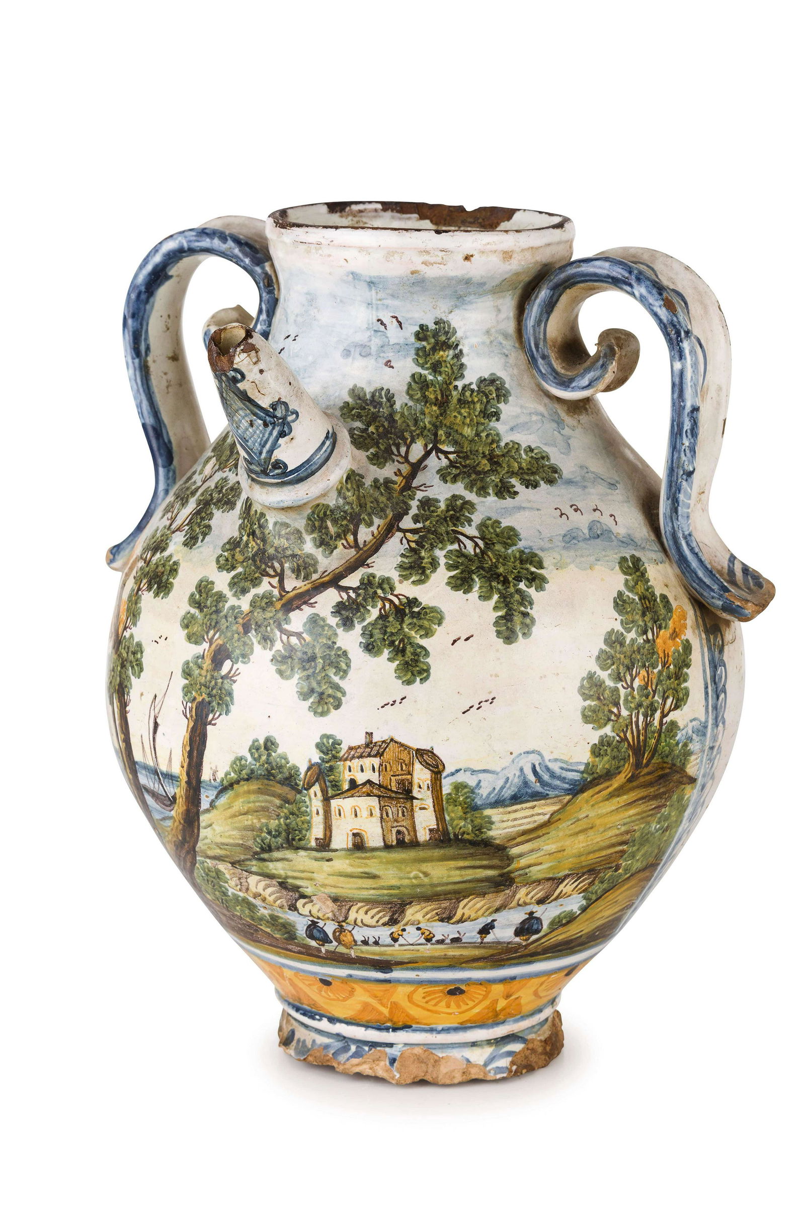 CHEVRETTE IN MAIOLICA POLICROMA, (1 of 1)