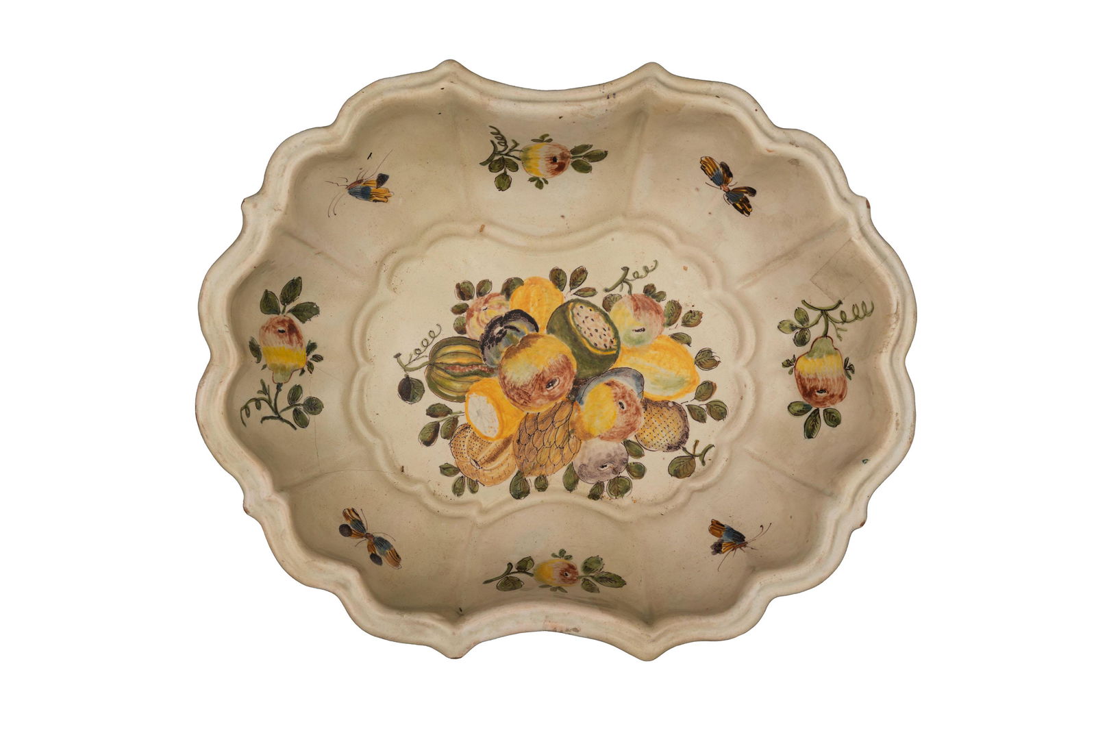 BACILE IN MAIOLICA POLICROMA, FORNACE EMILIANA, CIRCA (1 of 1)