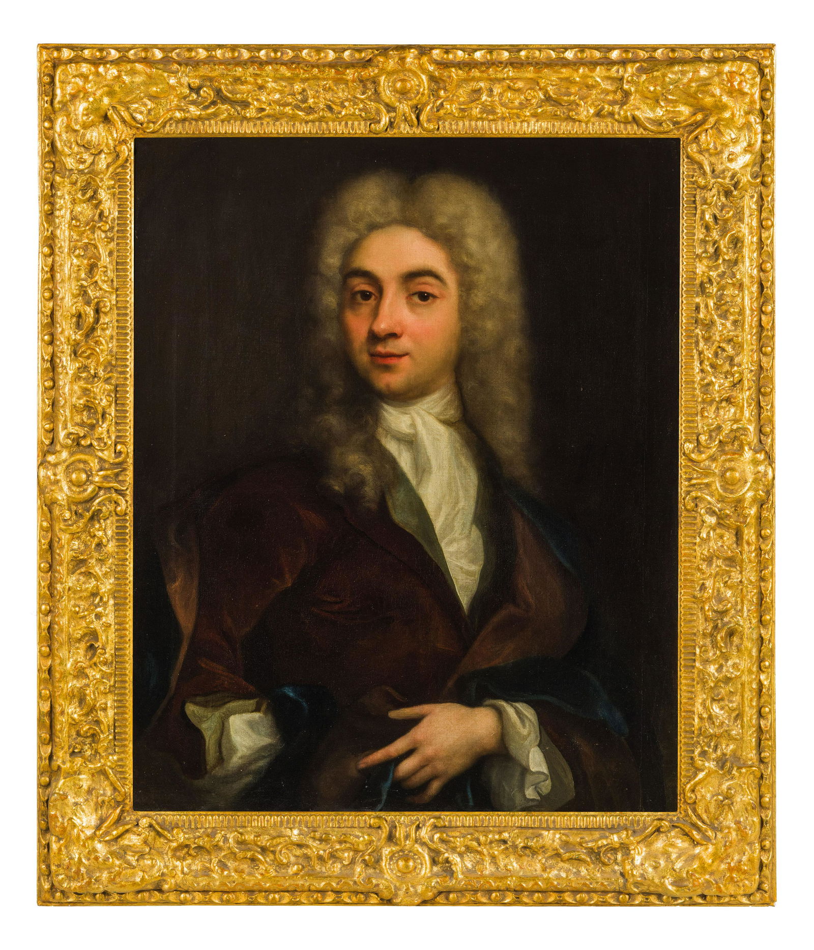 ALESSANDRO LONGHI (attr. a): (Venezia, 1733 - 1813) Ritratto di nobiluomo Olio su tela, cm 80X64 La tela raffigura un elegante ritratto. L'autore Ã¨ verosimilmente di scuola veneta con strette analogie con la ritrattistica di A