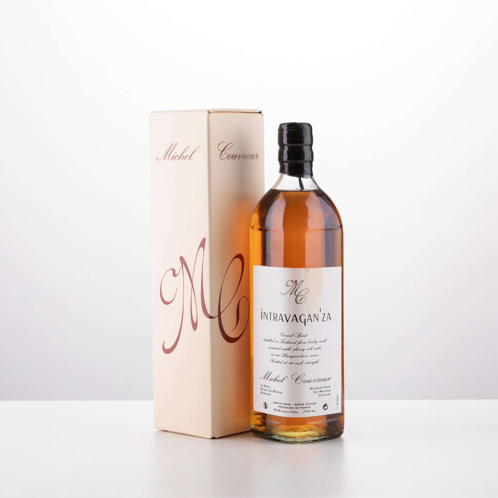 Michel Couvreur Intravaganza whisky: Scotland/ France Confezione originale singola 1 bt da 70 cl