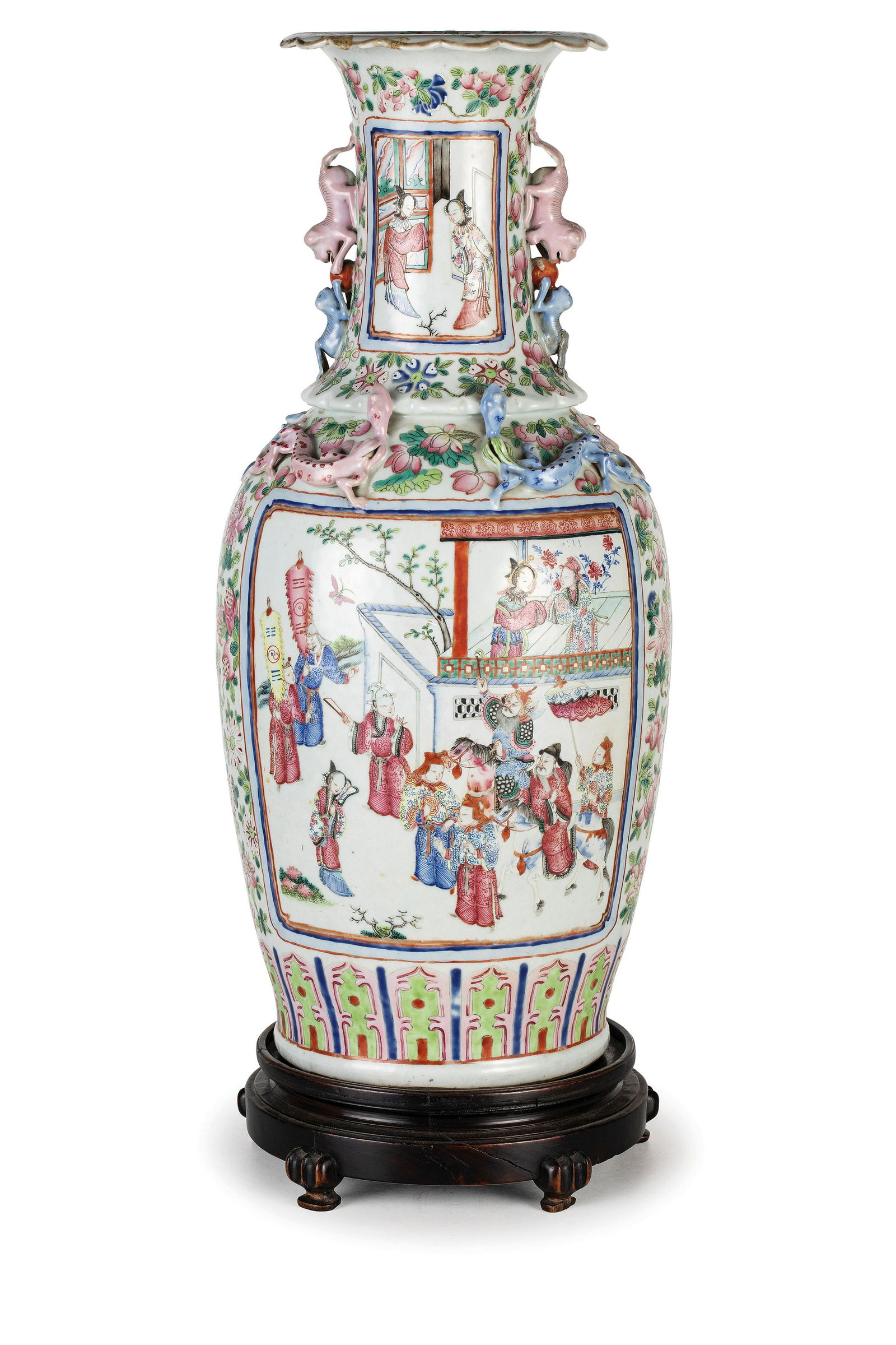 VASO IN PORCELLANA FAMIGLIA ROSA, CINA, TARDA DINASTIA (1 of 1)