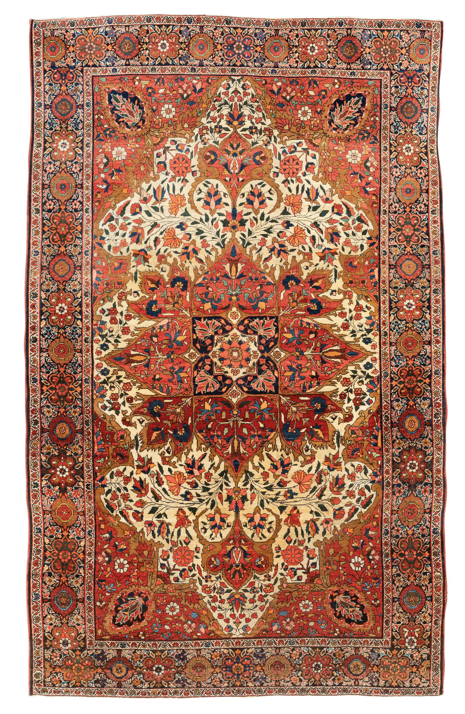 FINE TAPPEO DI ARAK, AREA DI SAROUK FARAHAN: PERSIA, CIRCA 1890 CM 126X204 ARAK RUG, SAROUK FARAHAN AREA, PERSIA, CIRCA 1890, SLIGHT SIGNS OF AGE AND WEAR, HALOS, GOOD CONDITION