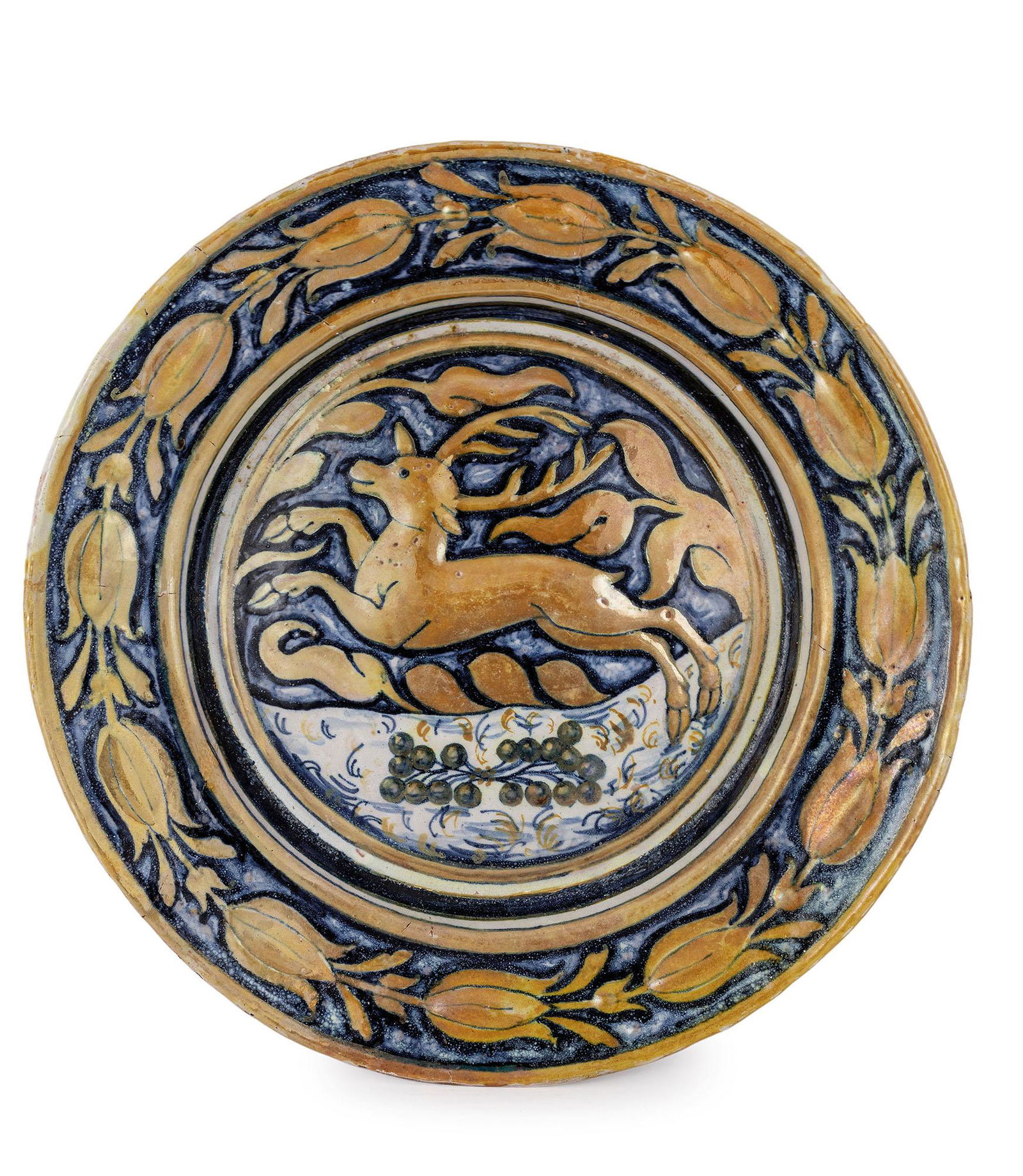 PIATTO IN MAIOLICA LUSTRATA, FORNACE DEL XVI SECOLO (1 of 1)