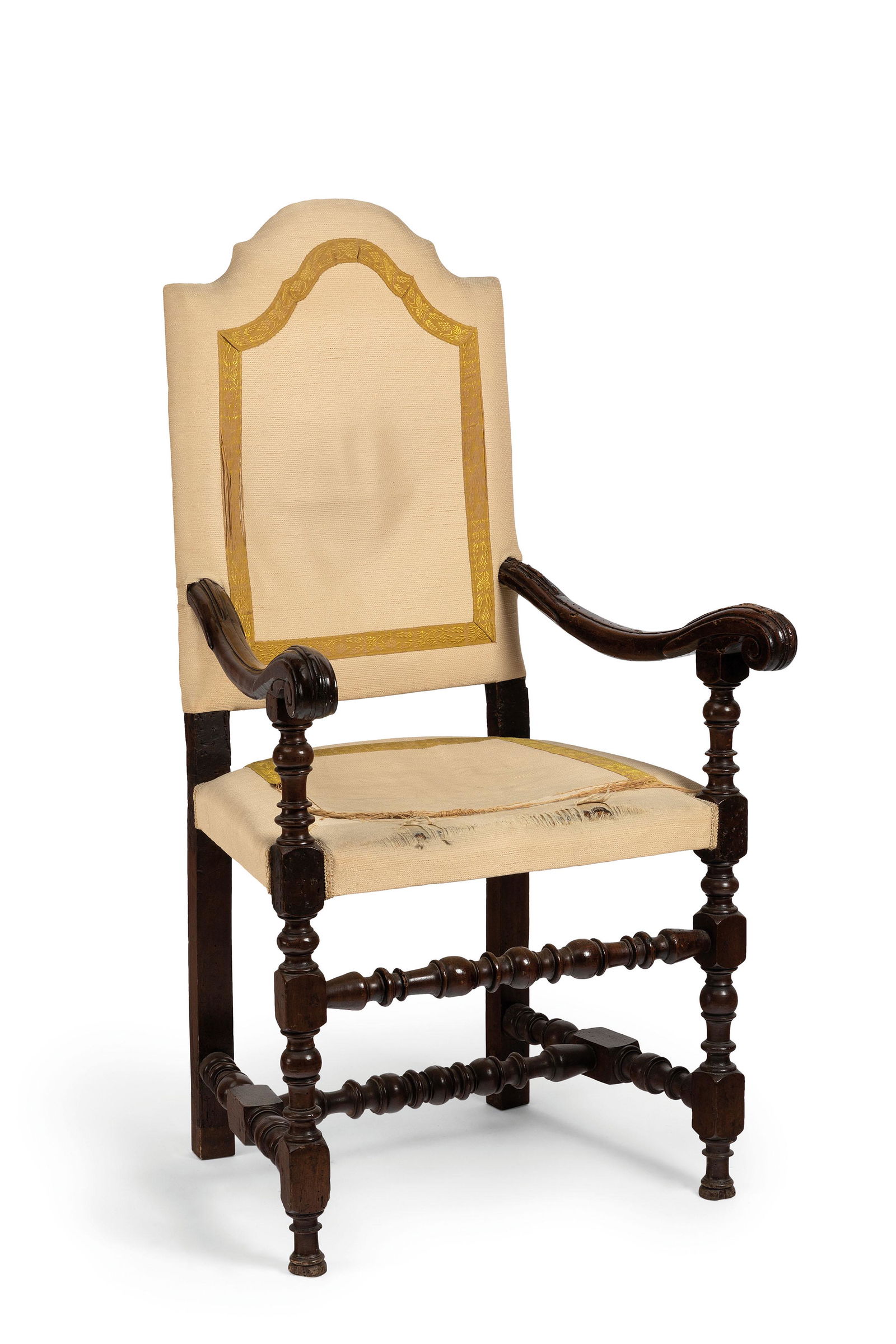 POLTRONA IN LEGNO DI NOCE, XVII SECOLO (1 of 1)