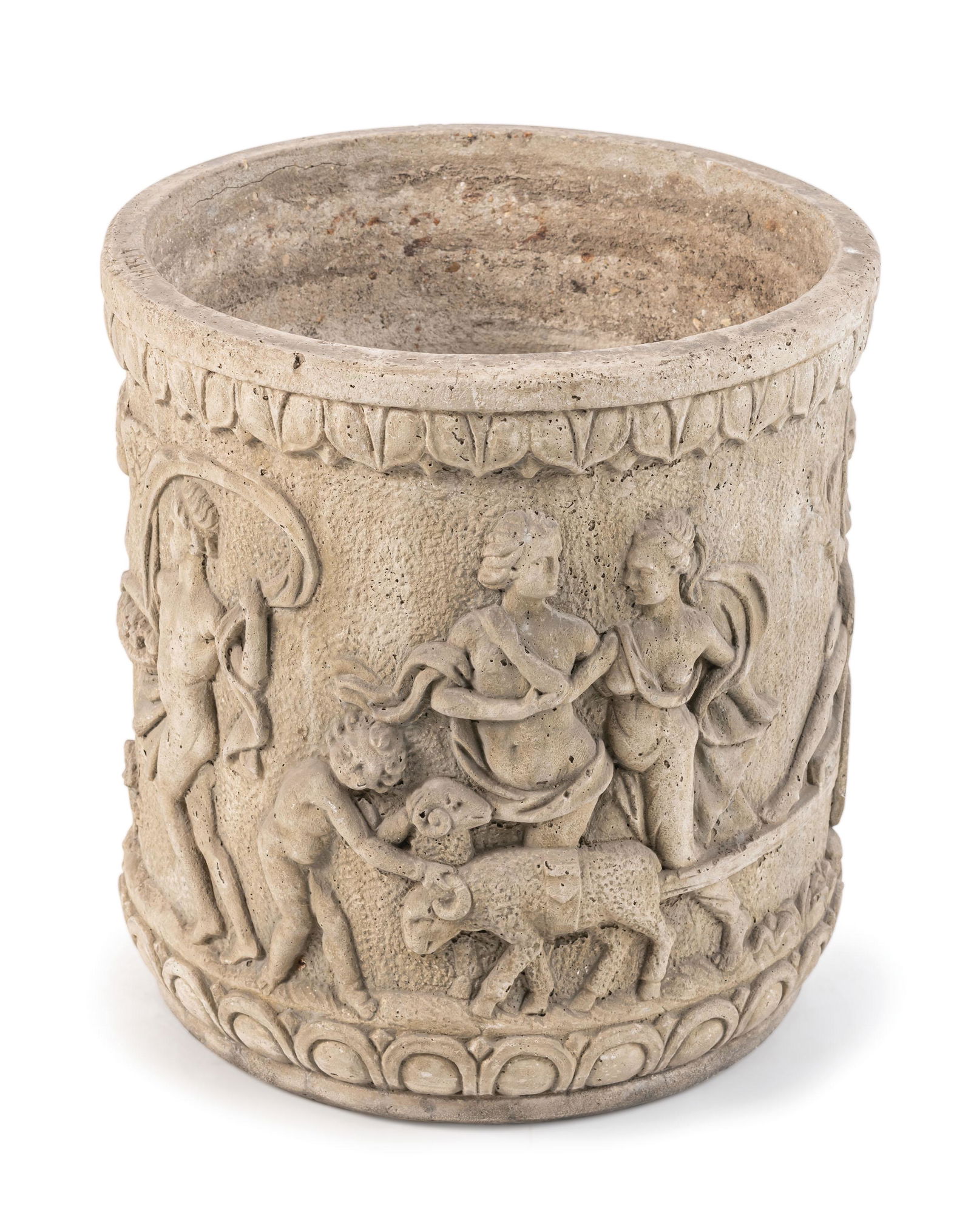 COPPIA DI VASI IN AGGLOMERATO DI PIETRA, XX SECOLO (1 of 2)