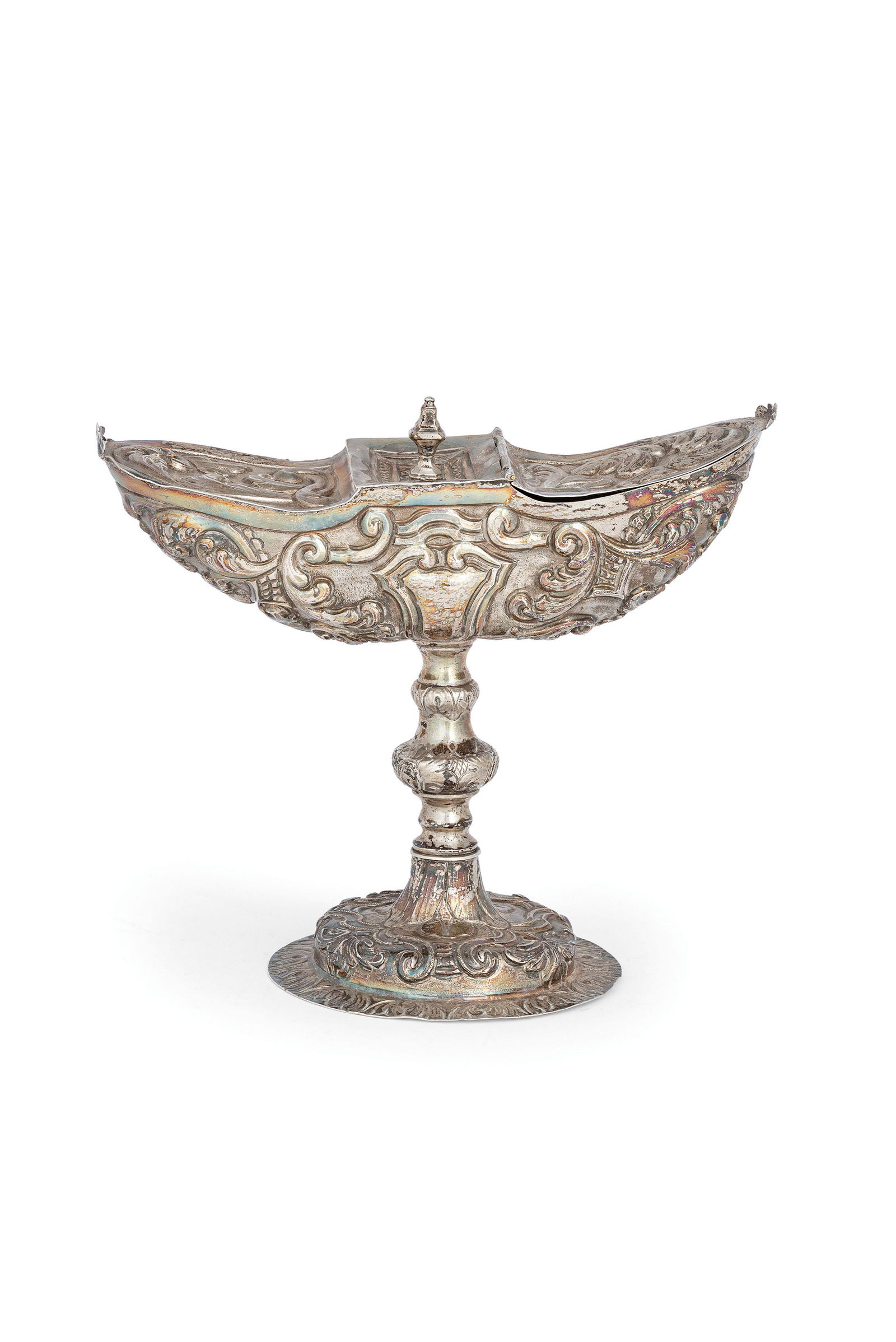 INCENSIERE A NAVICELLA IN ARGENTO, ITALIA, XVIII SECOLO (1 of 1)