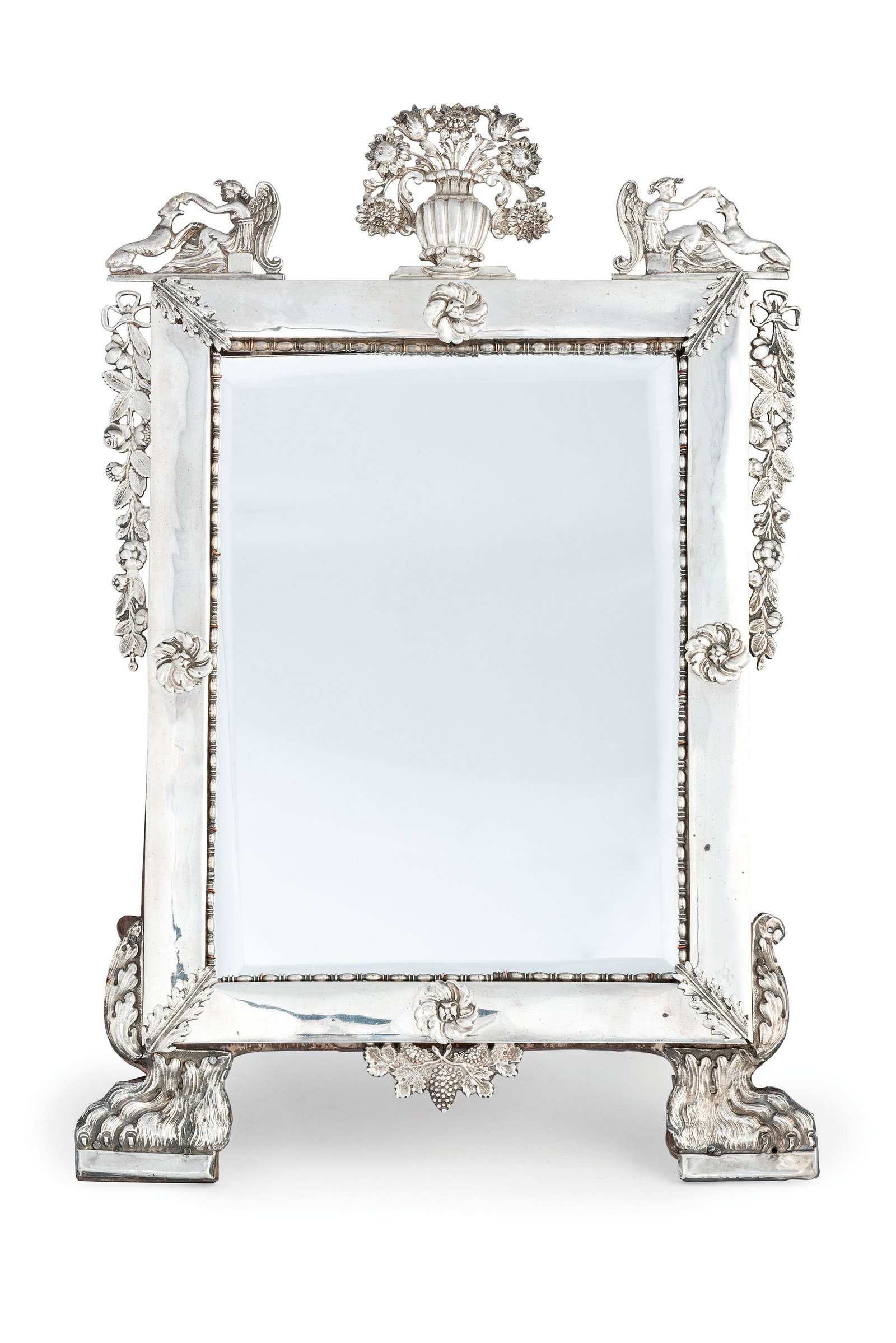 SPECCHIERA DA TAVOLO IN ARGENTO E LEGNO, ROMA (1 of 1)