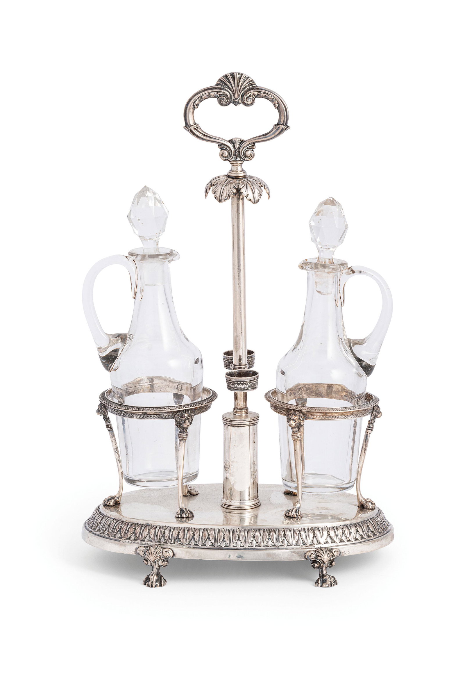 OLIERA IN ARGENTO E VETRO, FIRENZE, XIX SECOLO (1 of 1)