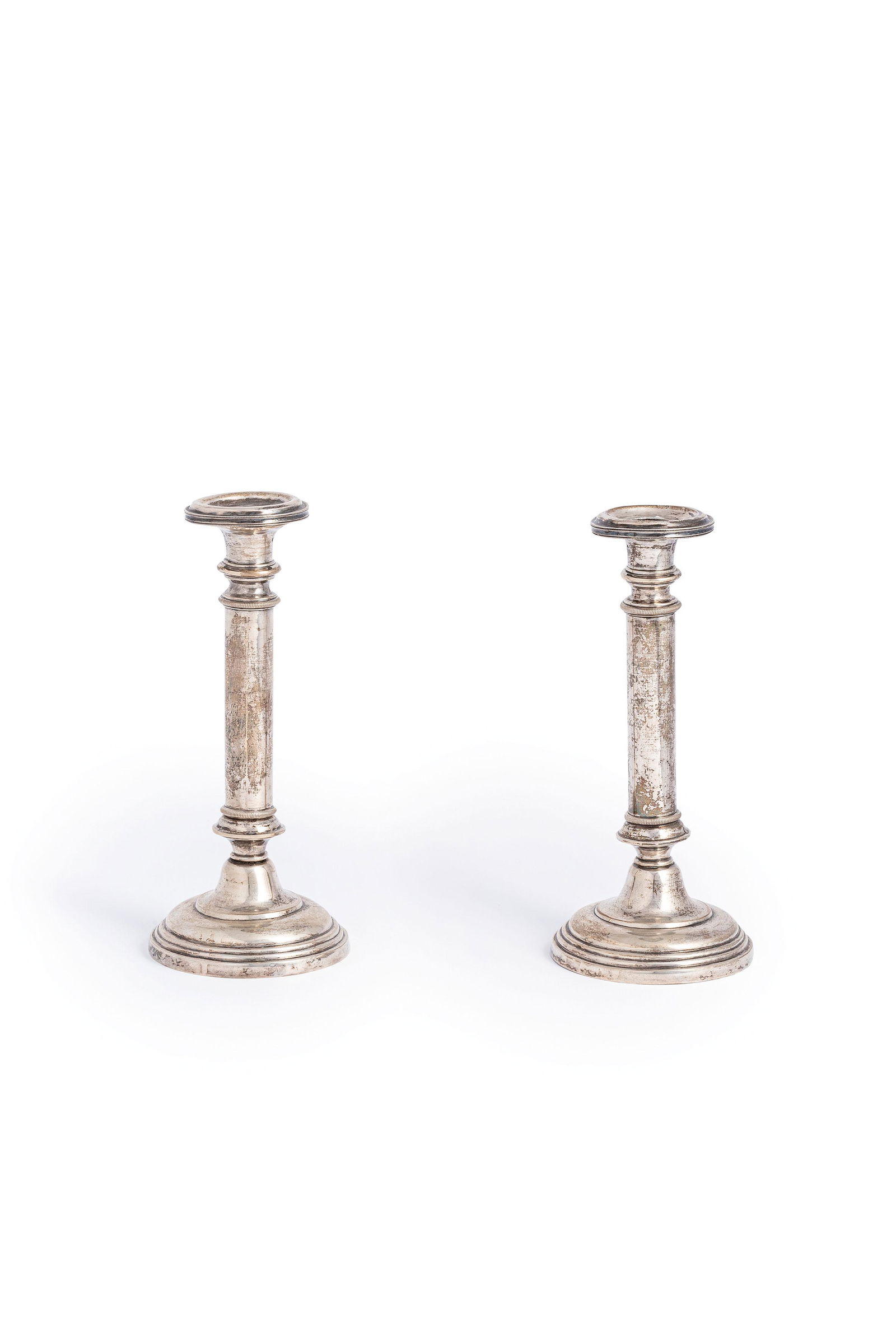 COPPIA DI CANDELIERI IN ARGENTO, FIRENZE, XIX SECOLO (1 of 1)