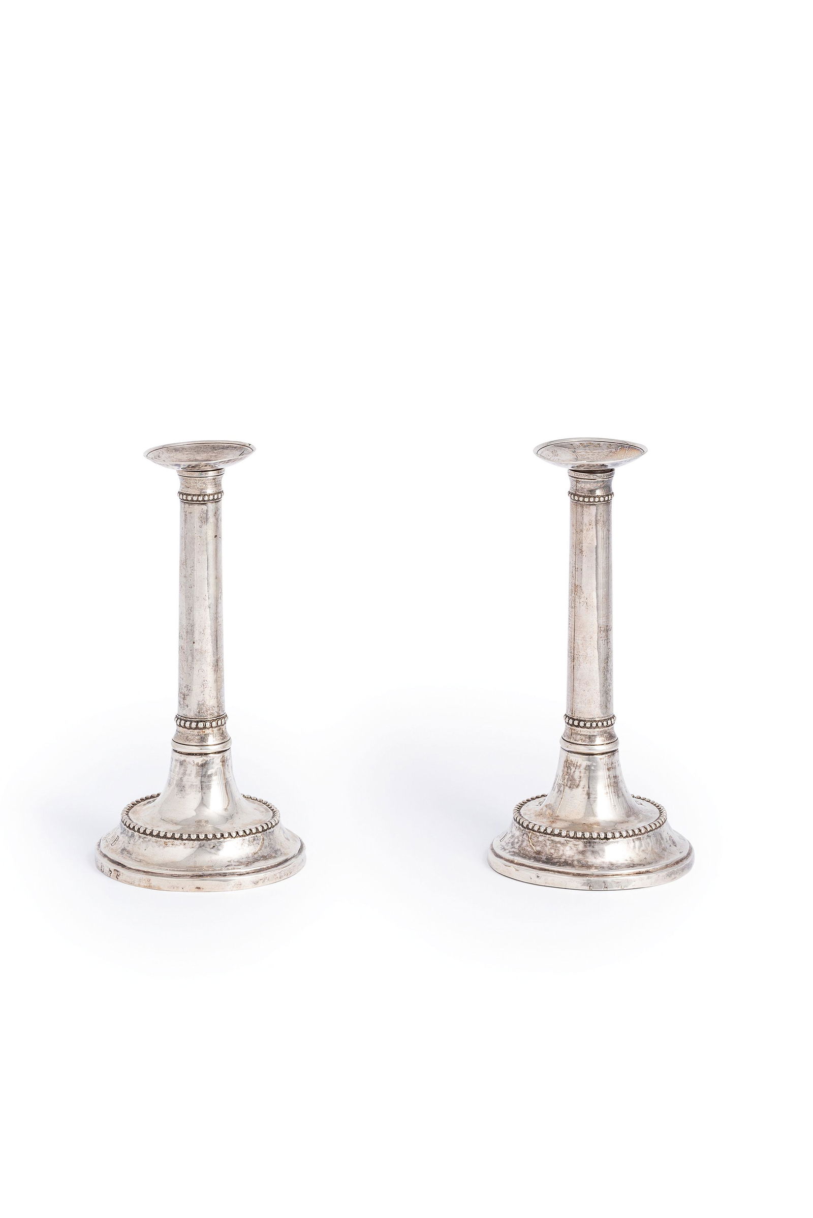 COPPIA DI CANDELIERI IN ARGENTO, NAPOLI, FINE DEL (1 of 1)