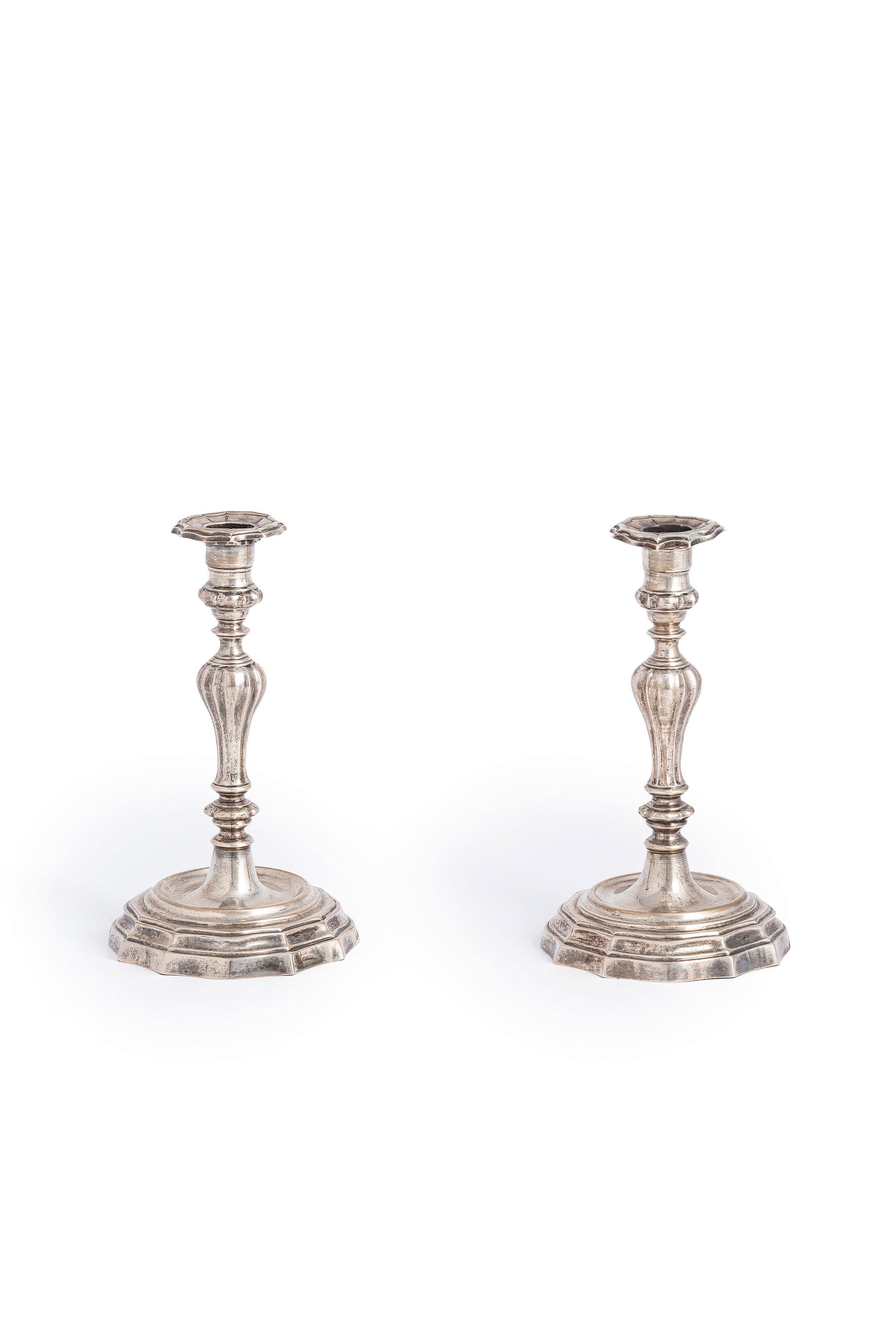 COPPIA DI CANDELIERI IN ARGENTO, FIRENZE (1 of 1)