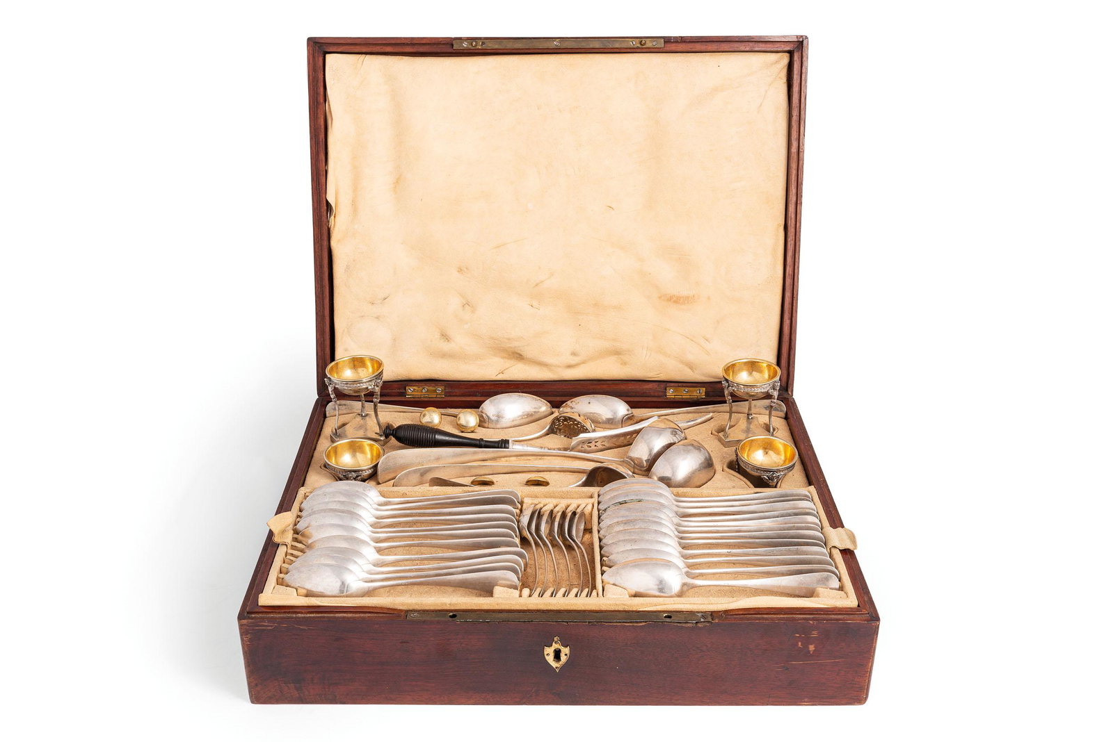 SERVIZIO DI POSATE IN ARGENTO CON CUSTODIA LIGNEA (1 of 4)
