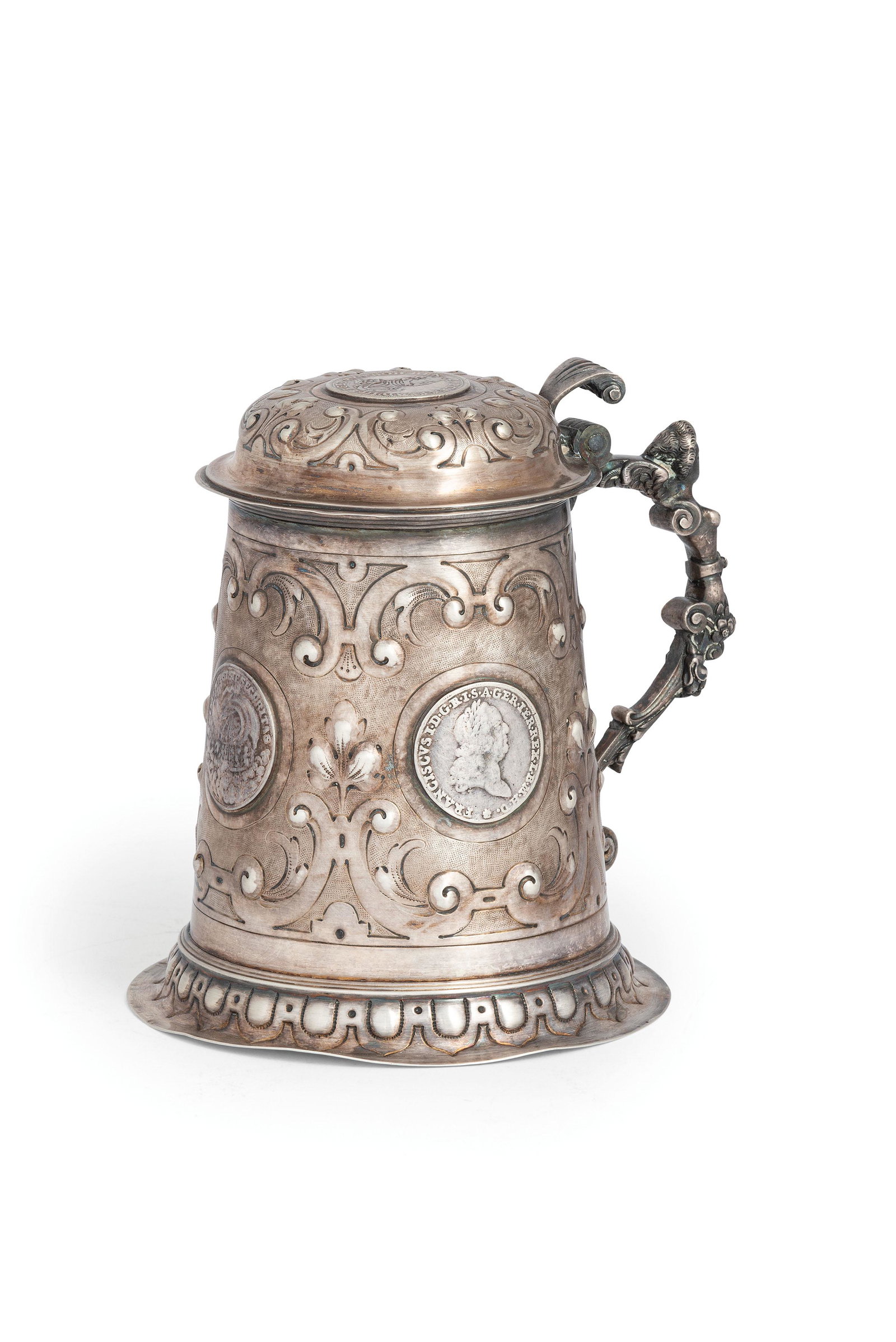 TANKARD IN ARGENTO, HANAU, XIX-XX SECOLO (1 of 3)