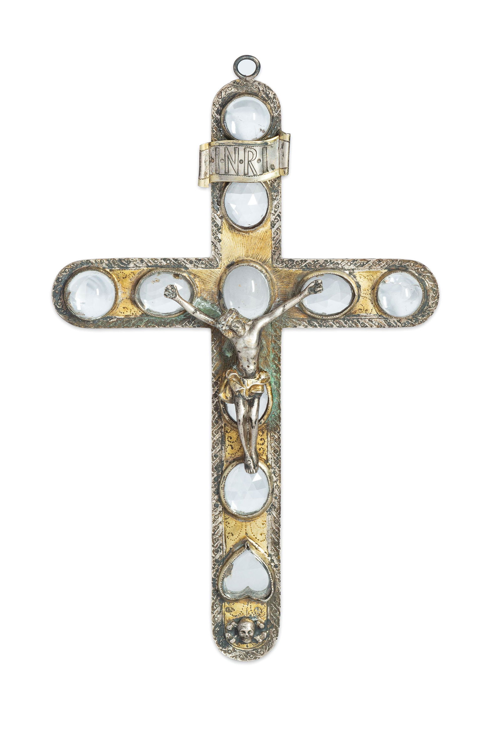 CROCEFISSO IN ARGENTO PARZIALMENTE DORATO (1 of 1)