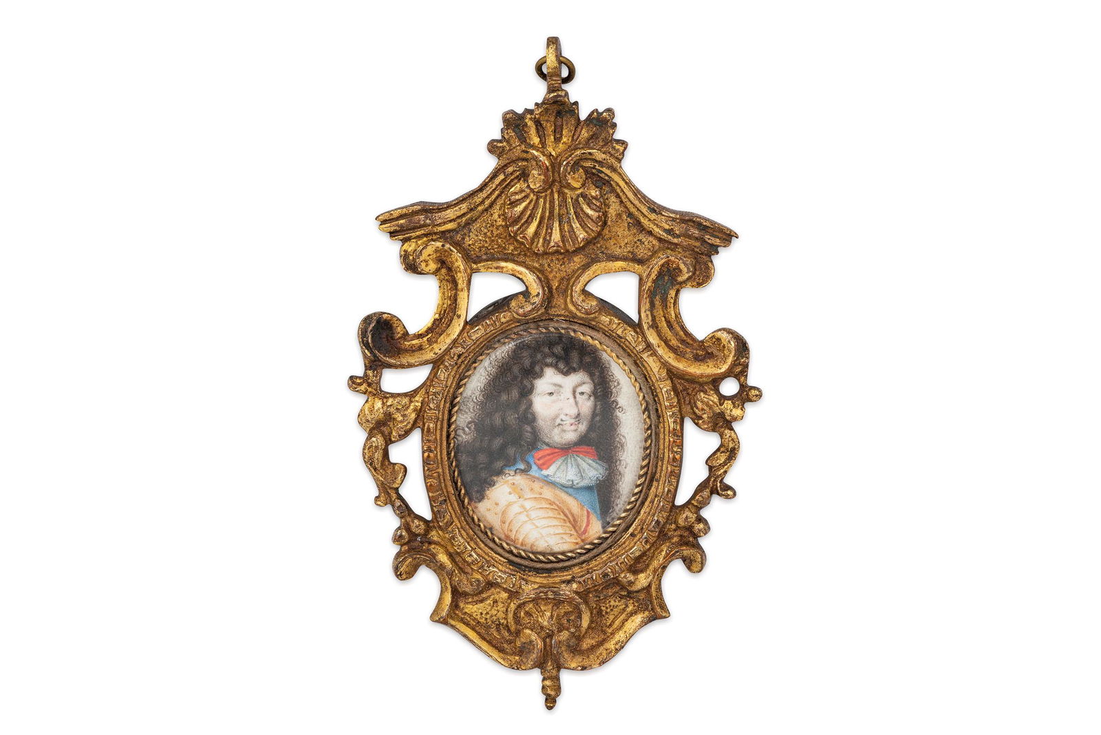 MINIATURA CON CORNICE IN BRONZO DORATO, XVII SECOLO (1 of 2)