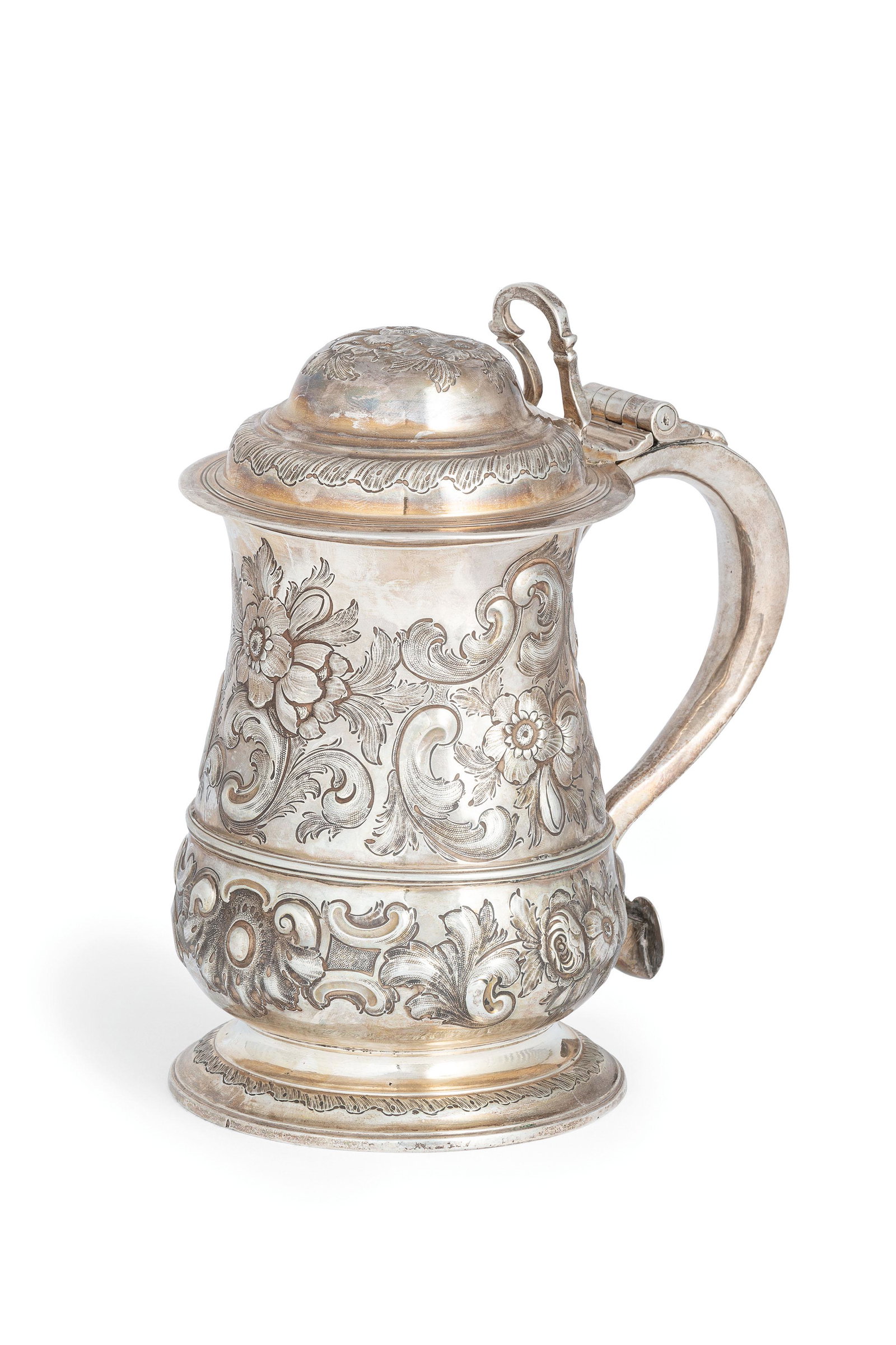 TANKARD IN ARGENTO, LONDRA, 1739, ORAFO B. CARTWRIGHT I (1 of 1)