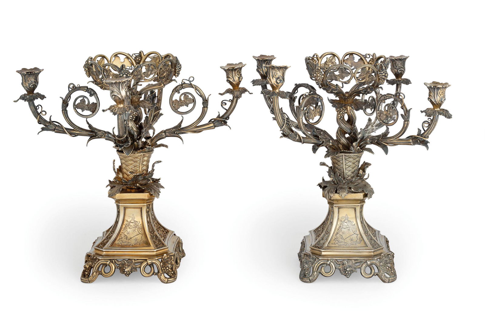 COPPIA DI CANDELABRI A QUATTRO FIAMME (1 of 6)