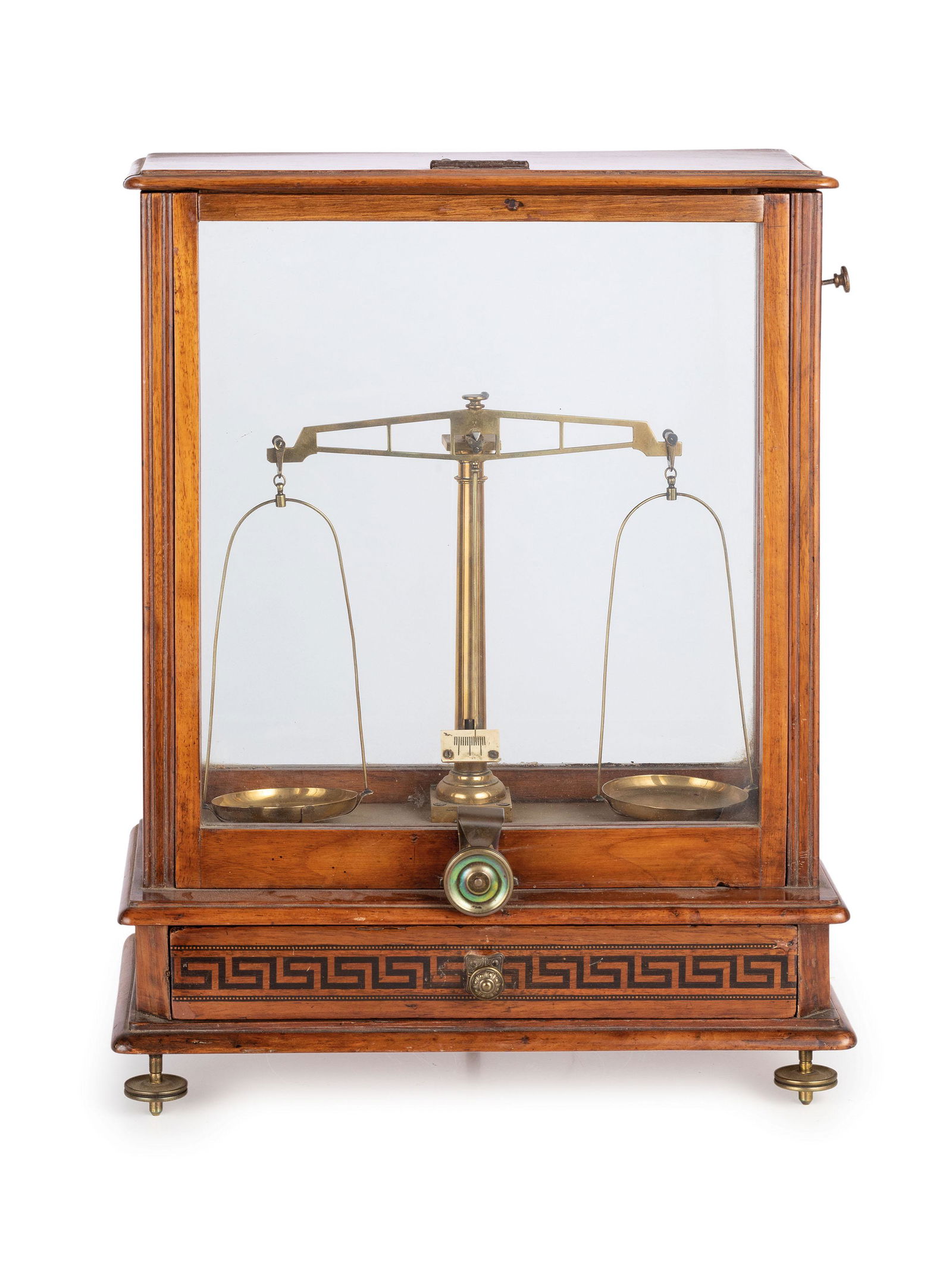 IMPORTANTE BILANCIA DA FARMACIA A PIATTI, ITALIA 1900 (1 of 1)