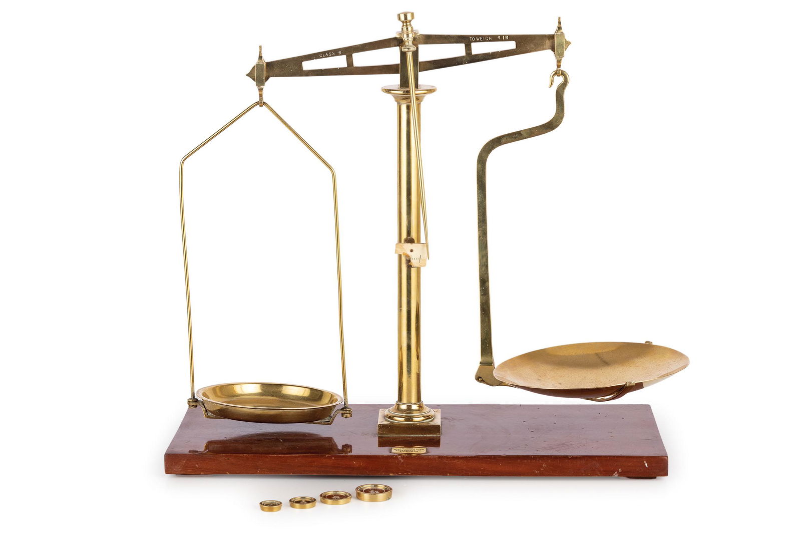 BILANCIA DA FARMACIA IN OTTONE, INGHILTERRA XX SECOLO (1 of 1)