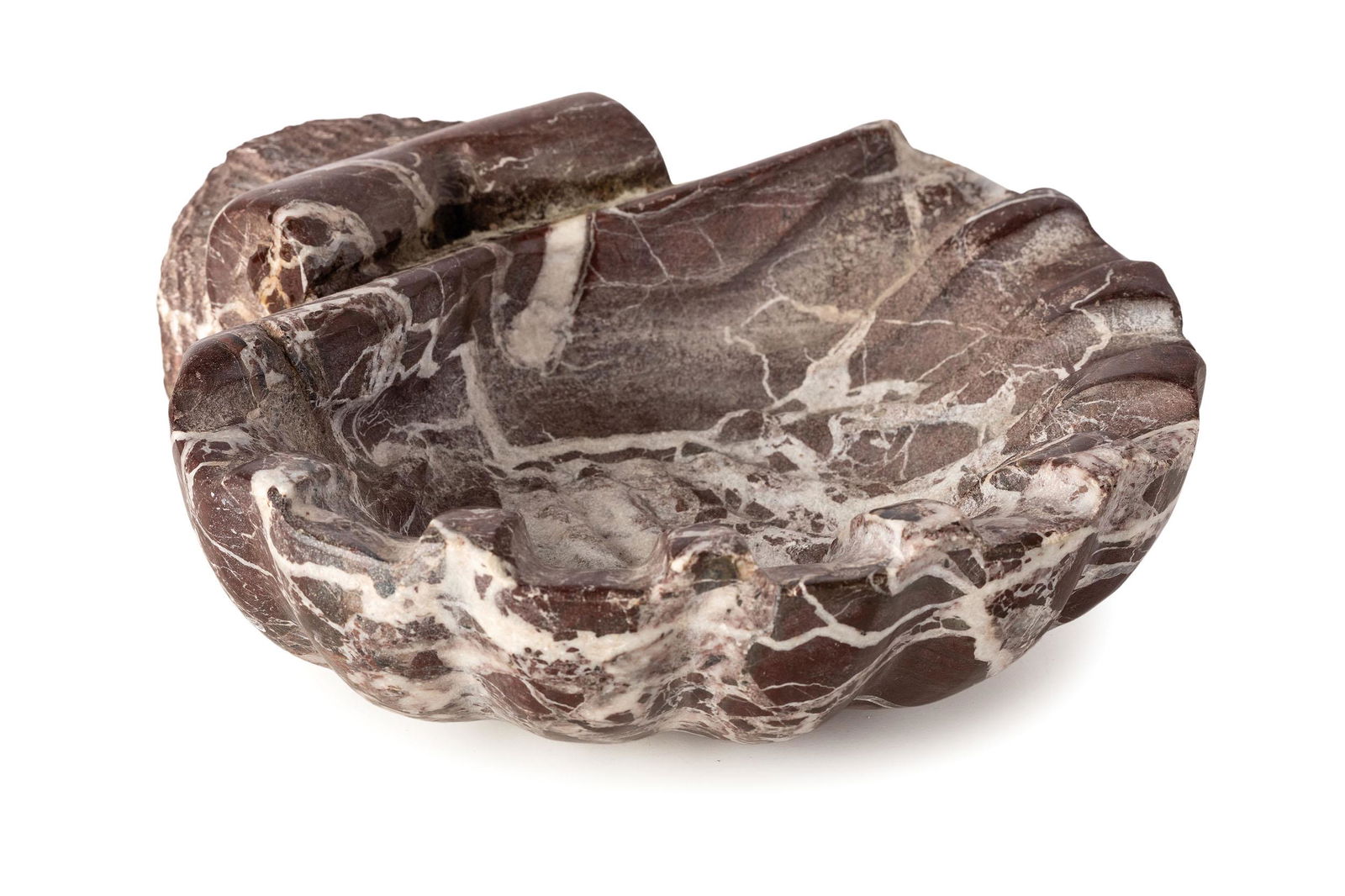 PICCOLA ACQUASANTIERA IN MARMO ROSSO DI LEVANTO, XIX (1 of 1)