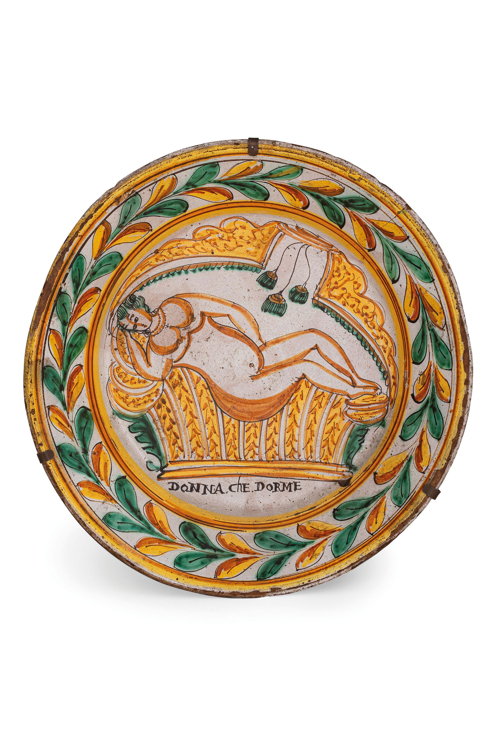 GRANDE BACILE IN MAIOLICA POLICROMA, FORNACE (1 of 1)