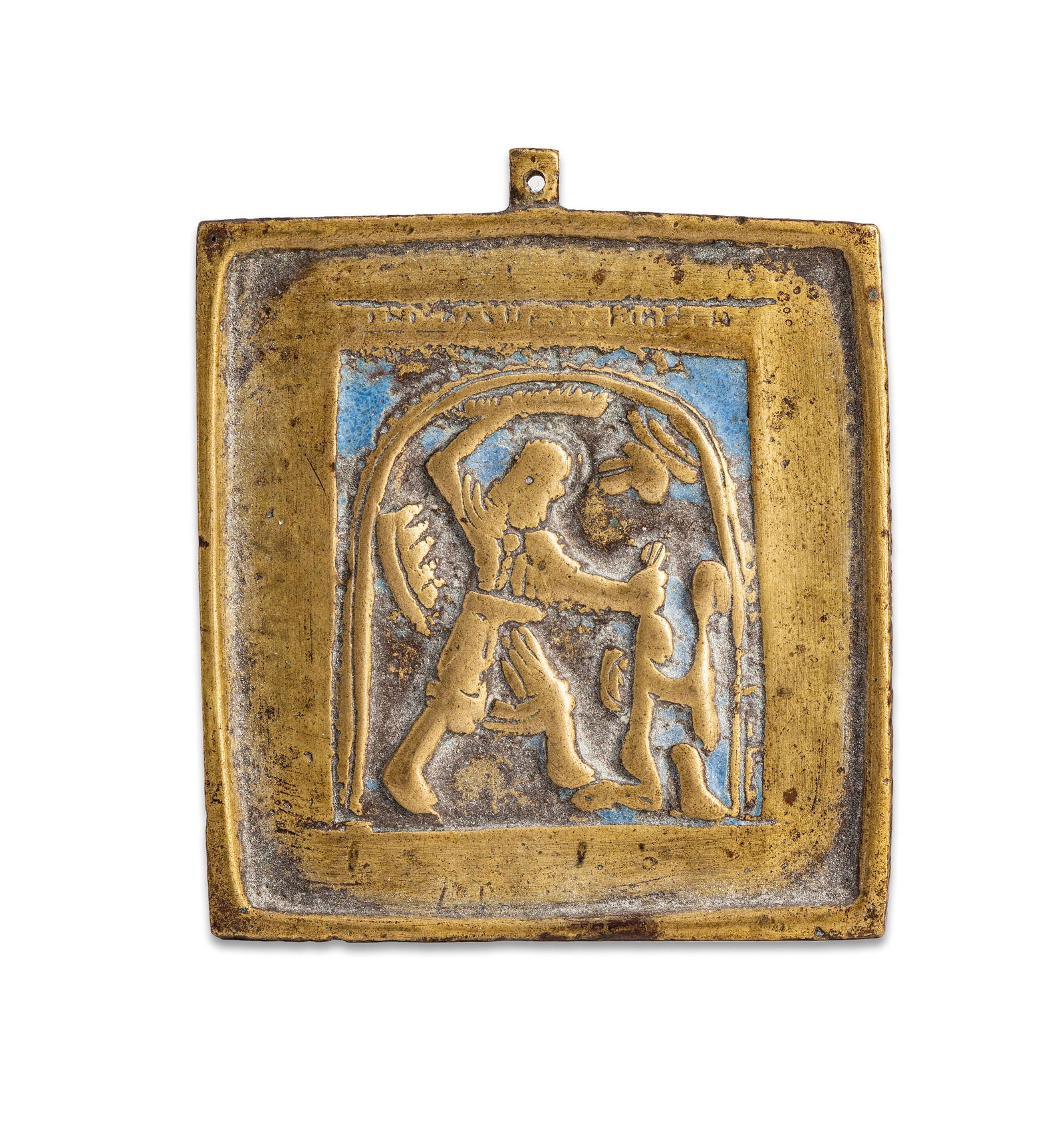 ICONA IN METALLO E SMALTI RAFFIGURANTE SAN NICETA ED (1 of 1)