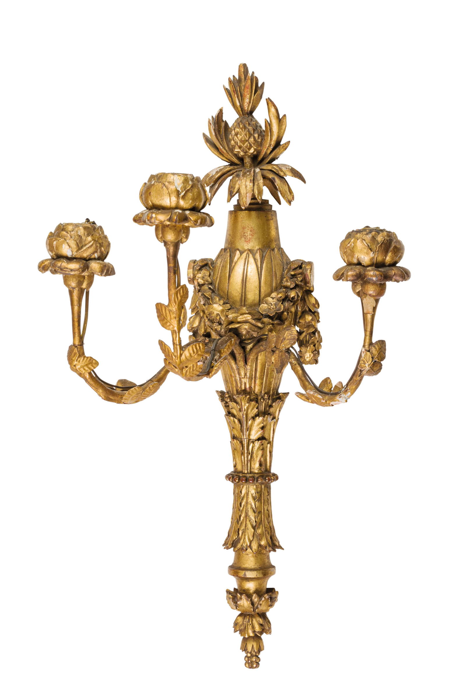 COPPIA DI APPLIQUES IN LEGNO INTAGLIATO, SCOLPITO E (1 of 2)